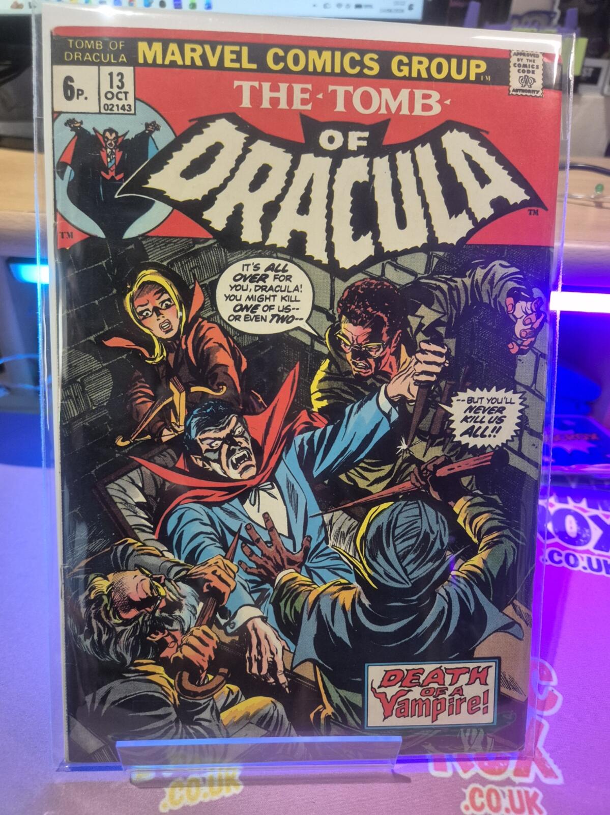Tomb of Dracula #13, Origin Of Blade, 1973, High Grade VF-