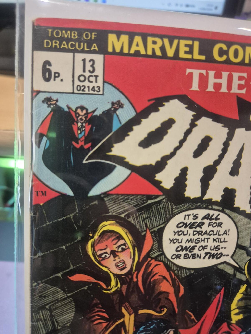 Tomb of Dracula #13, Origin Of Blade, 1973, High Grade VF-