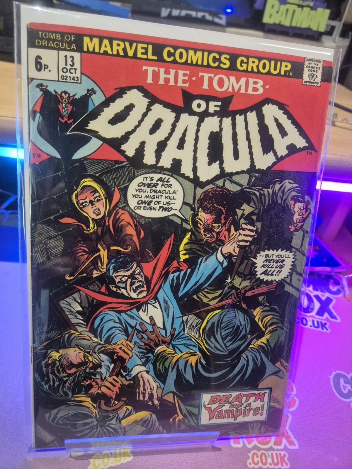 Tomb of Dracula #13, Origin Of Blade, 1973, High Grade VF-