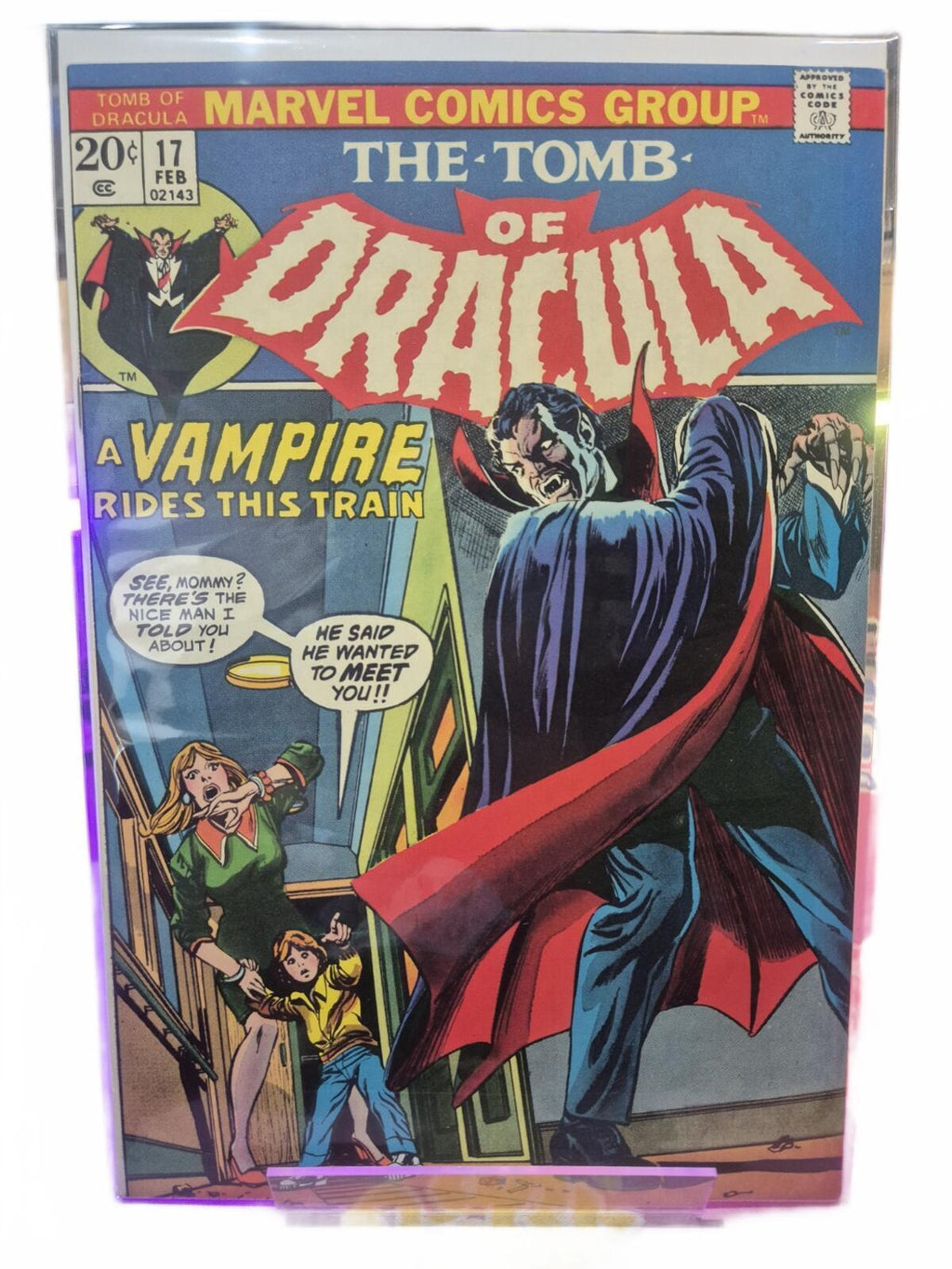 Tomb of Dracula #17, Key: Blade is Bitten by Dracula, 1974, High Grade VF+