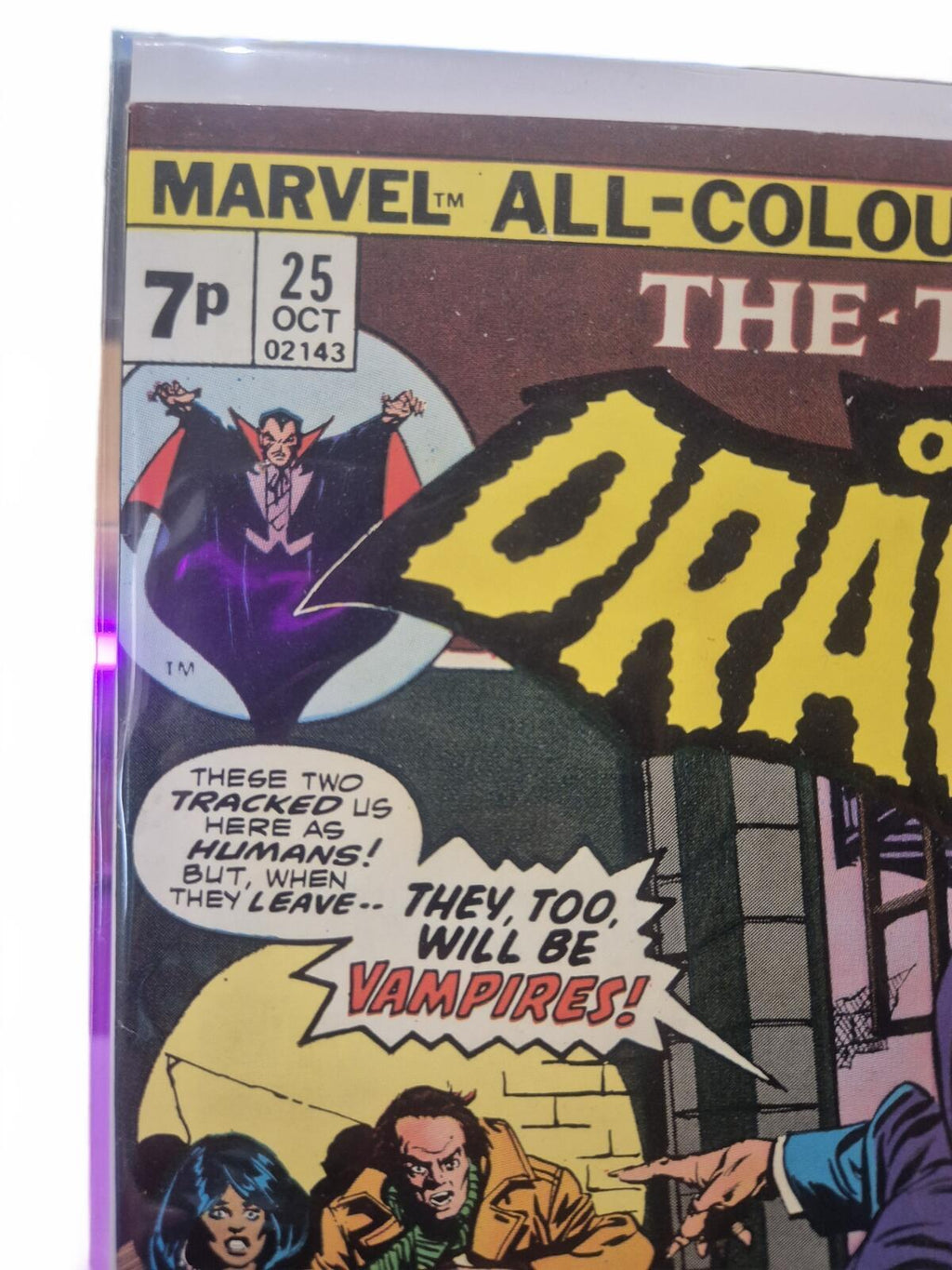 Tomb of Dracula #25, Origin & 1st app. Hannibal King, High Grade VF/VF+