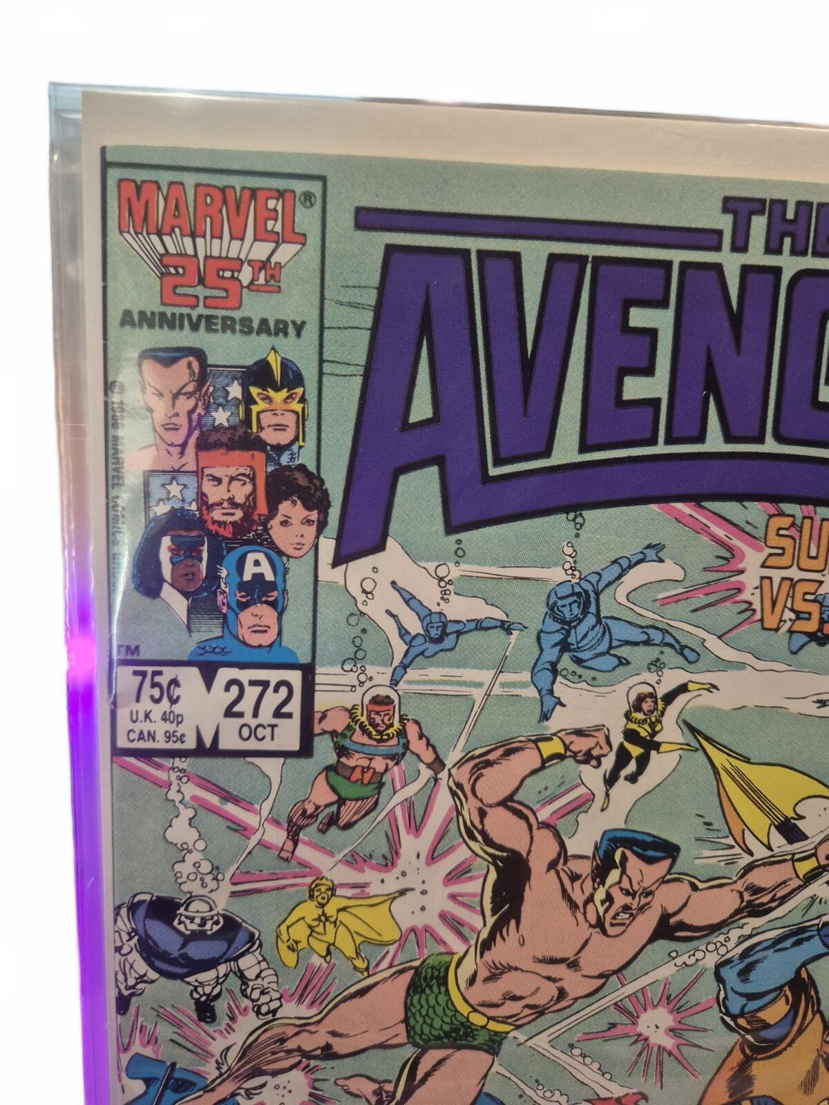 The Avengers #272, 1986, Sub-Mariner vs Attuma, VF+