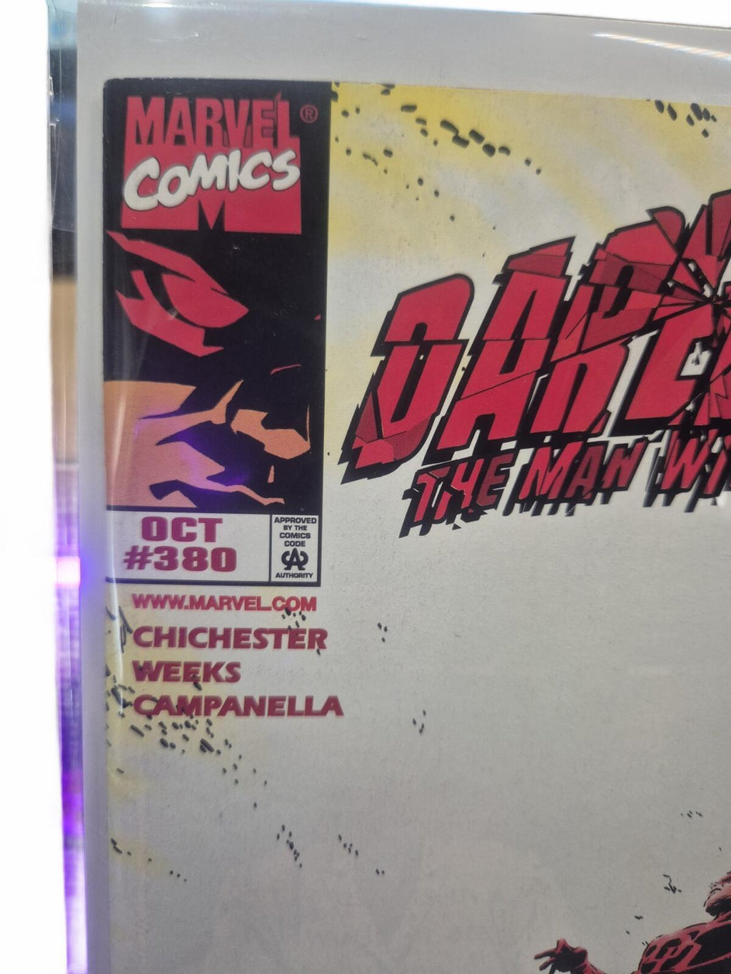 Daredevil #380, 1998, The Man Without Fear! VF+