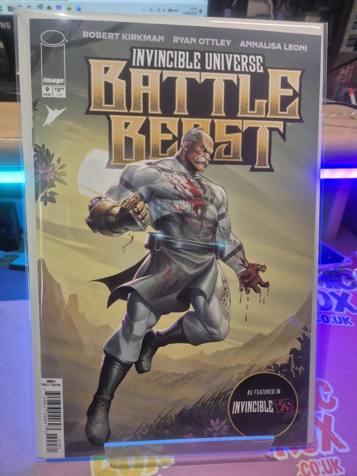 Battle Beast #9, Dan Eder Invincible Vs. Game Variant, NM