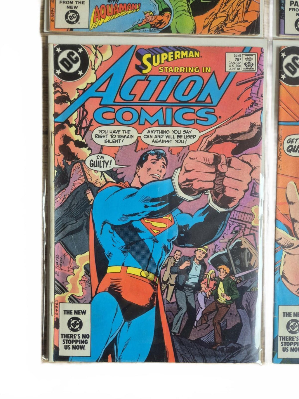 Action Comics Vintage Bundle, 6x Issues #519-562 Range. Good Grade VF/VF+