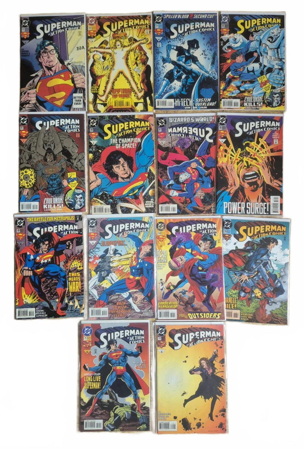 Action Comics Bundle of 14 Comics, All NM, #692-711, Includes 695 Chromium