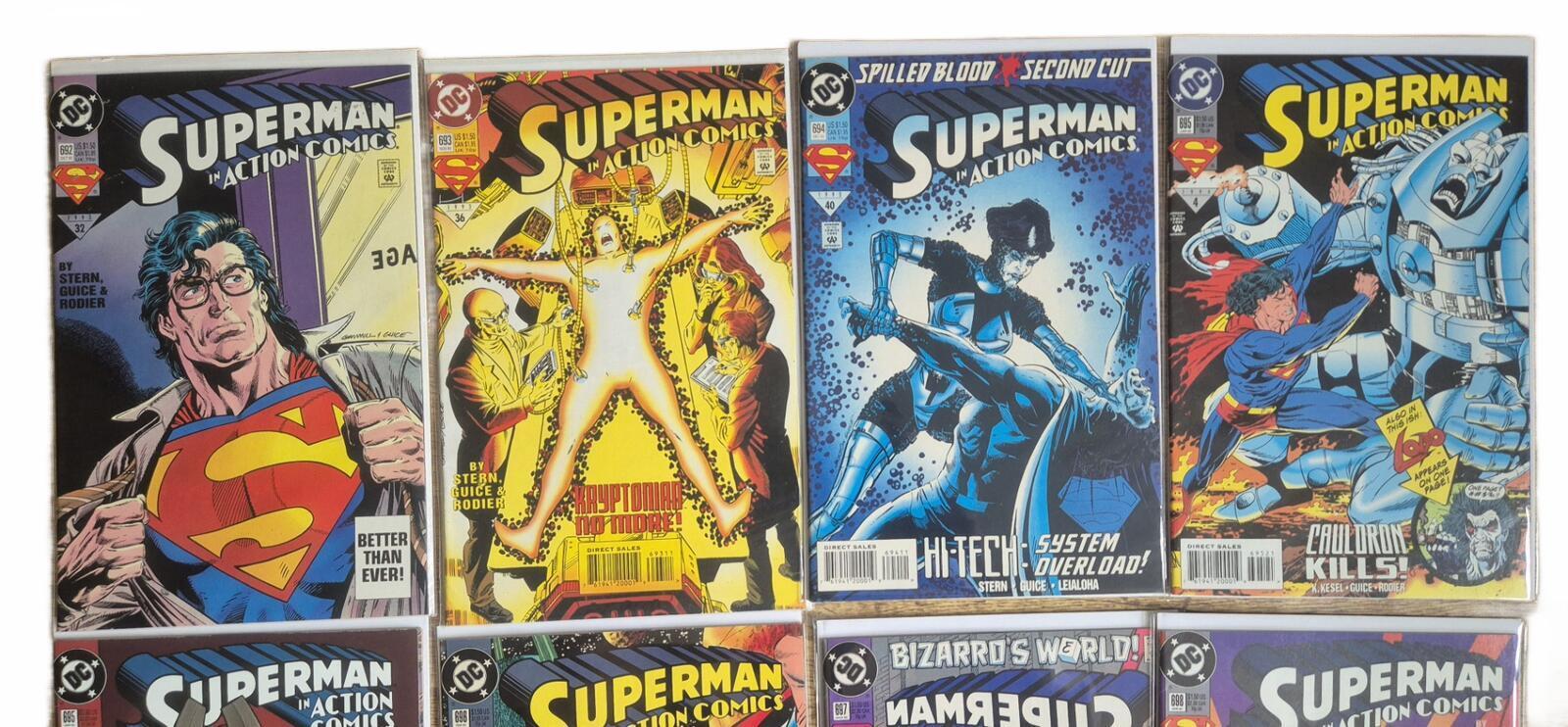 Action Comics Bundle of 14 Comics, All NM, #692-711, Includes 695 Chromium