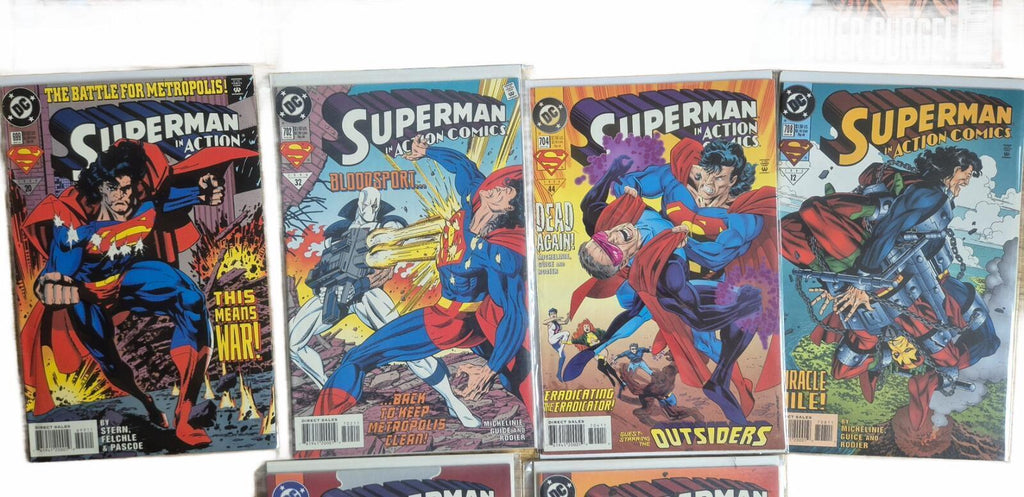 Action Comics Bundle of 14 Comics, All NM, #692-711, Includes 695 Chromium