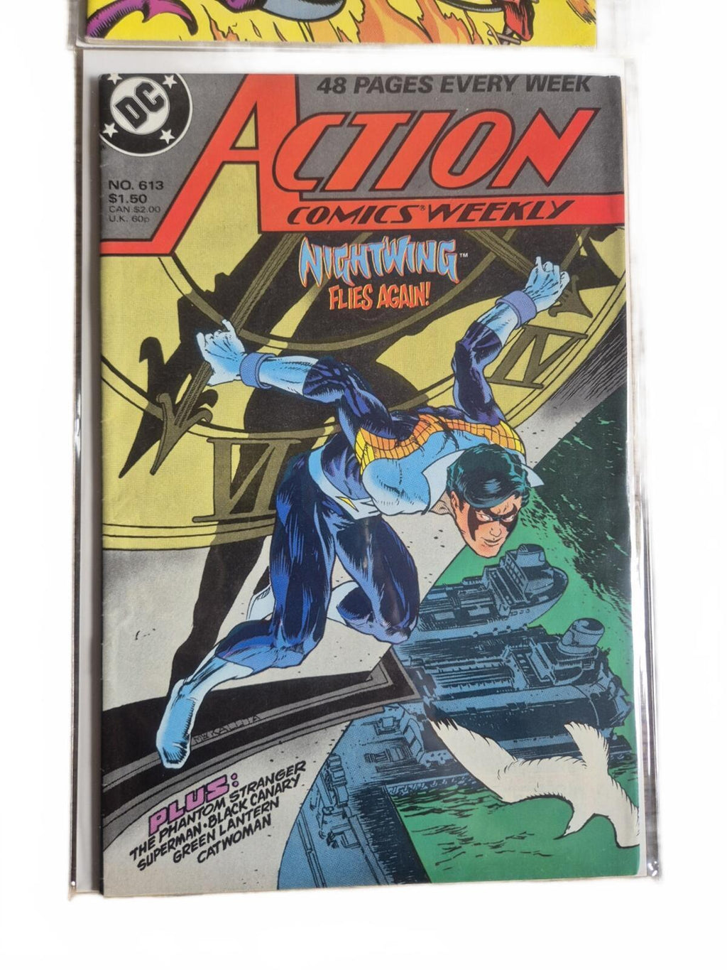 Action Comics 4x Comic Bundle. 1988, #610/612/613/617, VF+