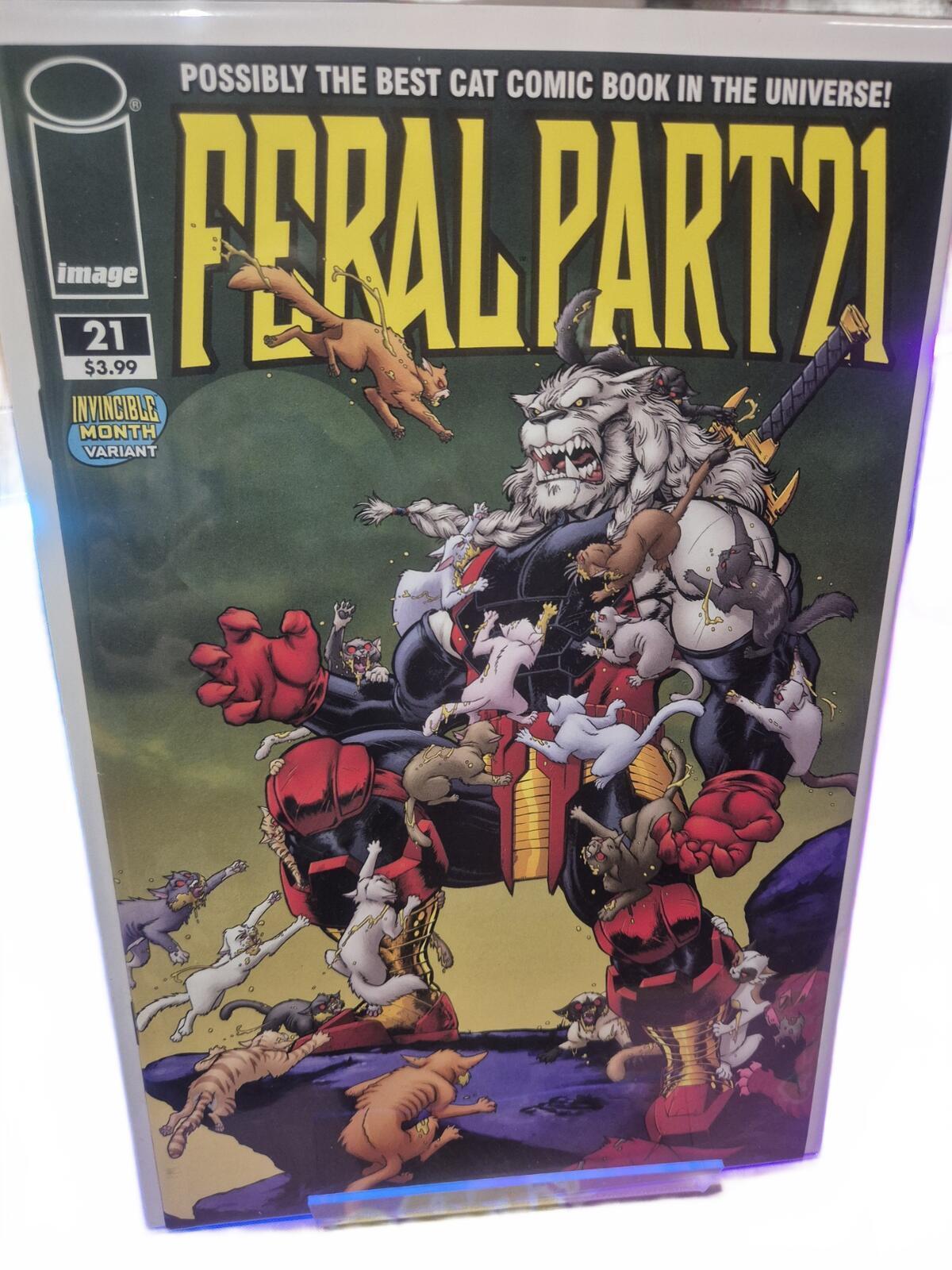 Feral #21, INVINCIBLE Team-Up BATTLE BEAST Variant, NM