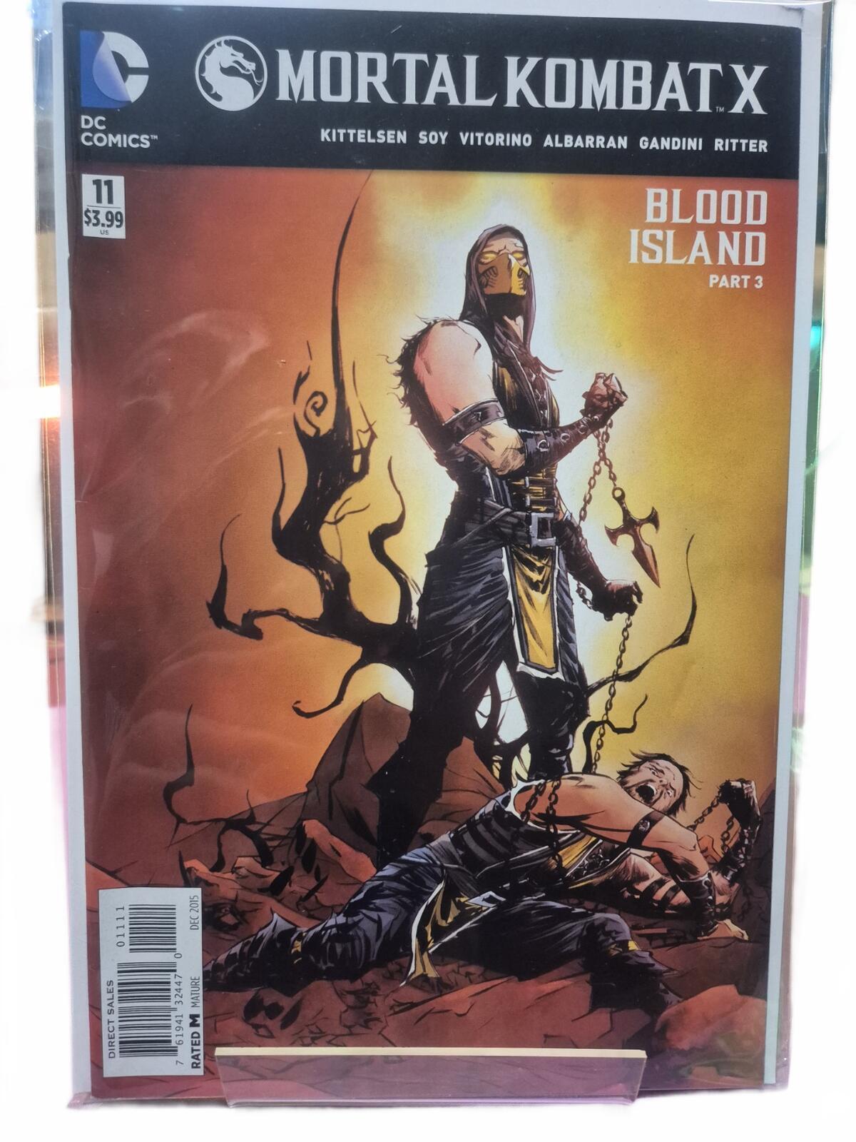 Mortal Kombat X #11, Blood Island Part 3, Low Print Run, Rare, NM