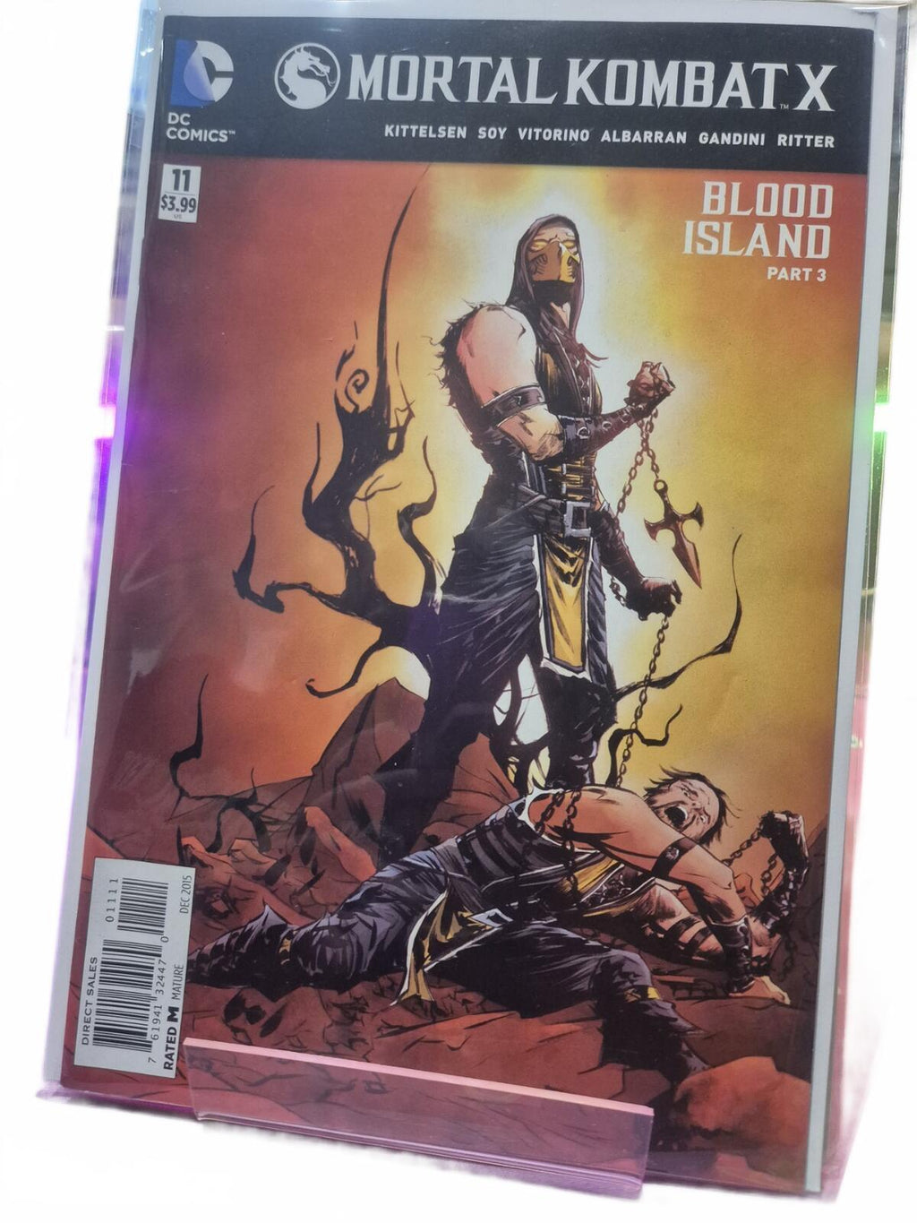 Mortal Kombat X #11, Blood Island Part 3, Low Print Run, Rare, NM