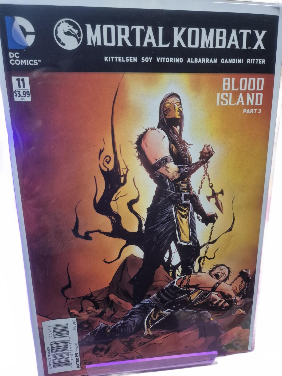 Mortal Kombat X #11, Blood Island Part 3, Low Print Run, Rare, NM