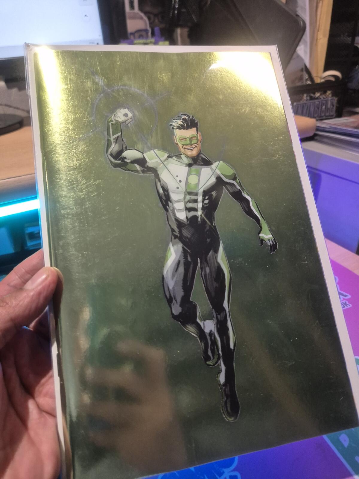 Green Lantern #33, Xermánico Corner Box Spot Foil Variant, 2026, NM