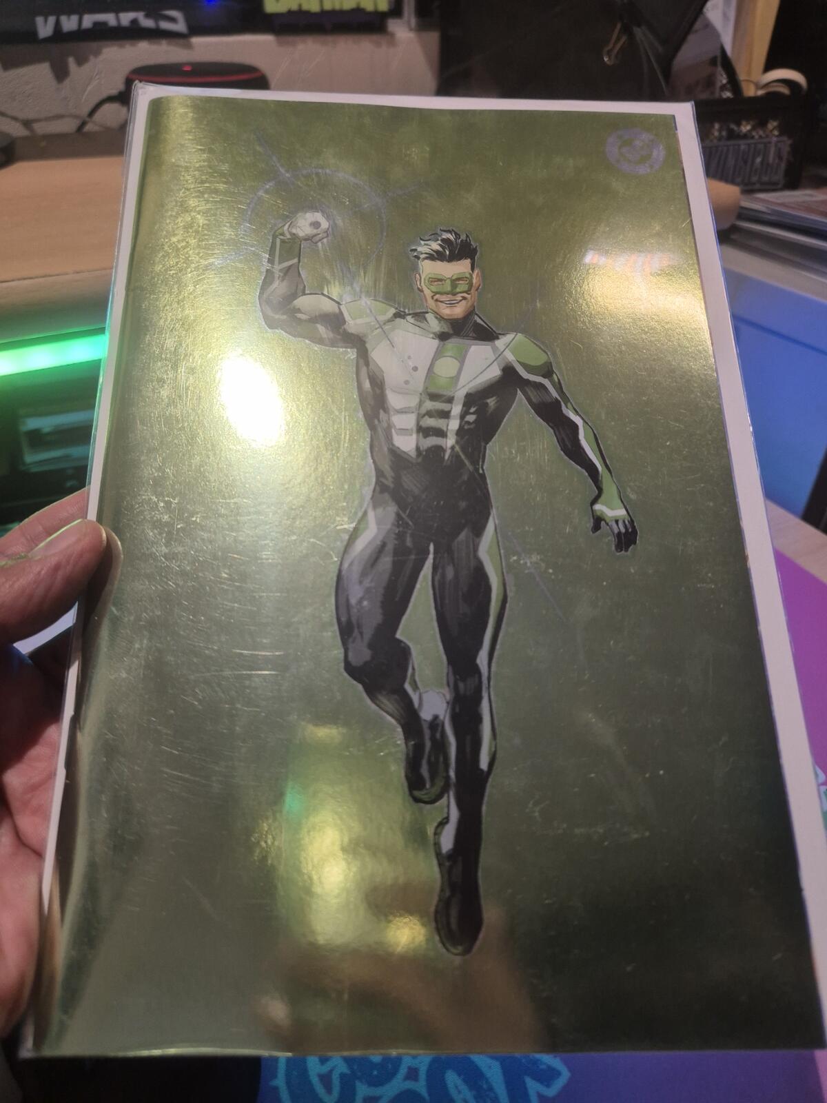 Green Lantern #33, Xermánico Corner Box Spot Foil Variant, 2026, NM