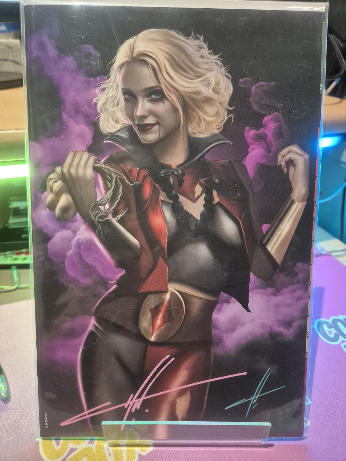 Knight Terrors: Harley Quinn #1, Signed by Carla Cohen, with COA, NM