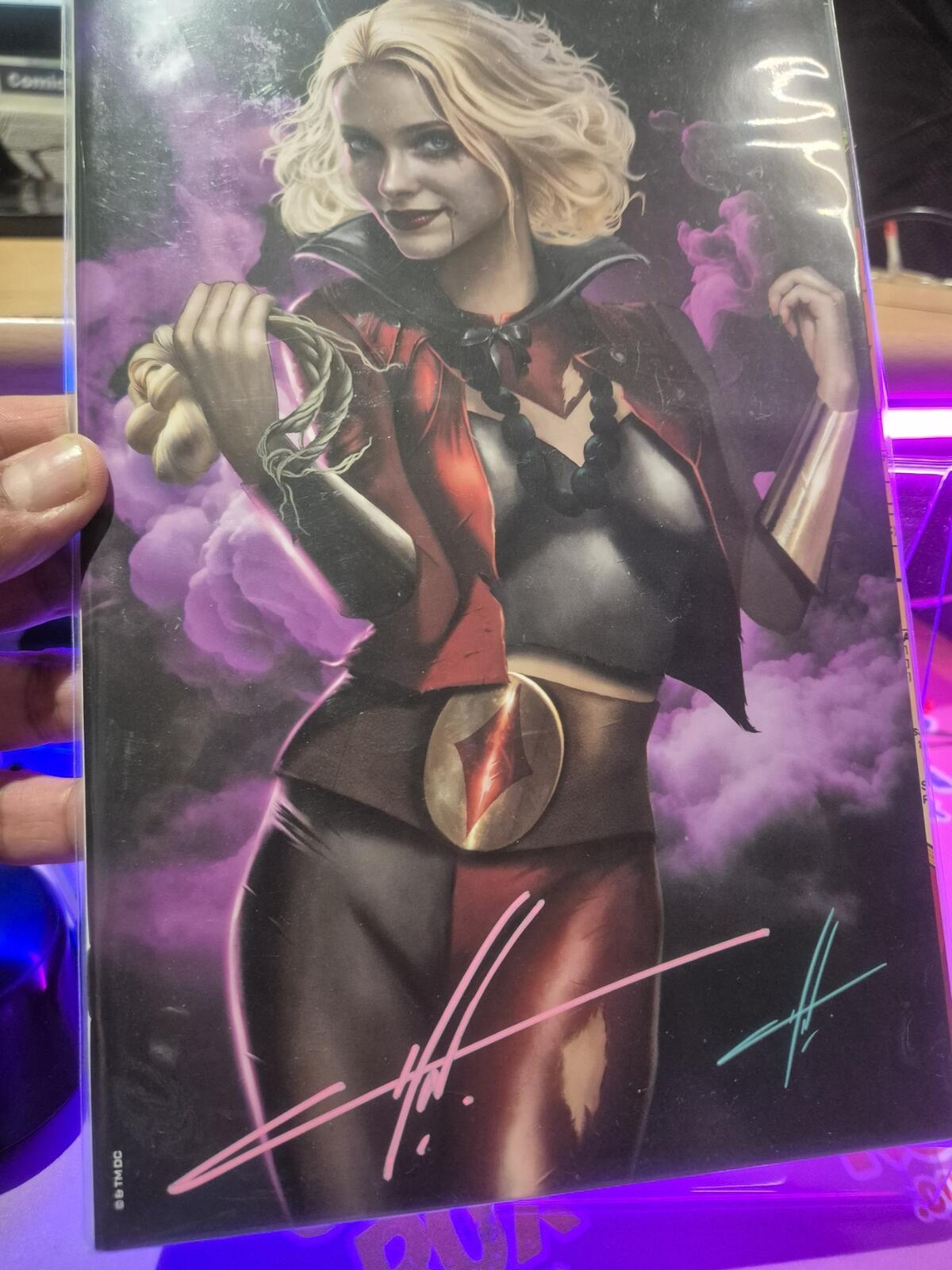 Knight Terrors: Harley Quinn #1, Signed by Carla Cohen, with COA, NM
