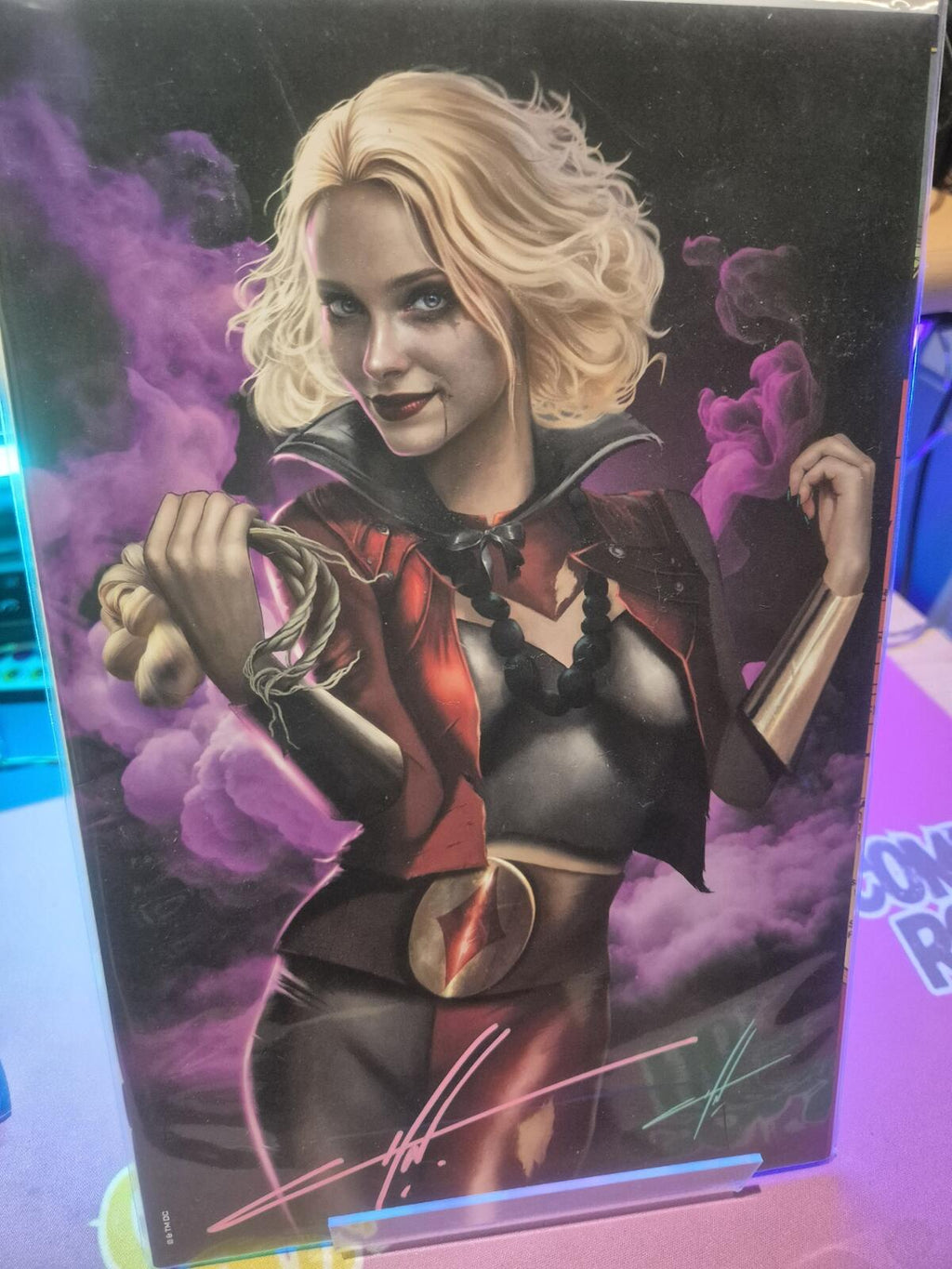 Knight Terrors: Harley Quinn #1, Signed by Carla Cohen, with COA, NM
