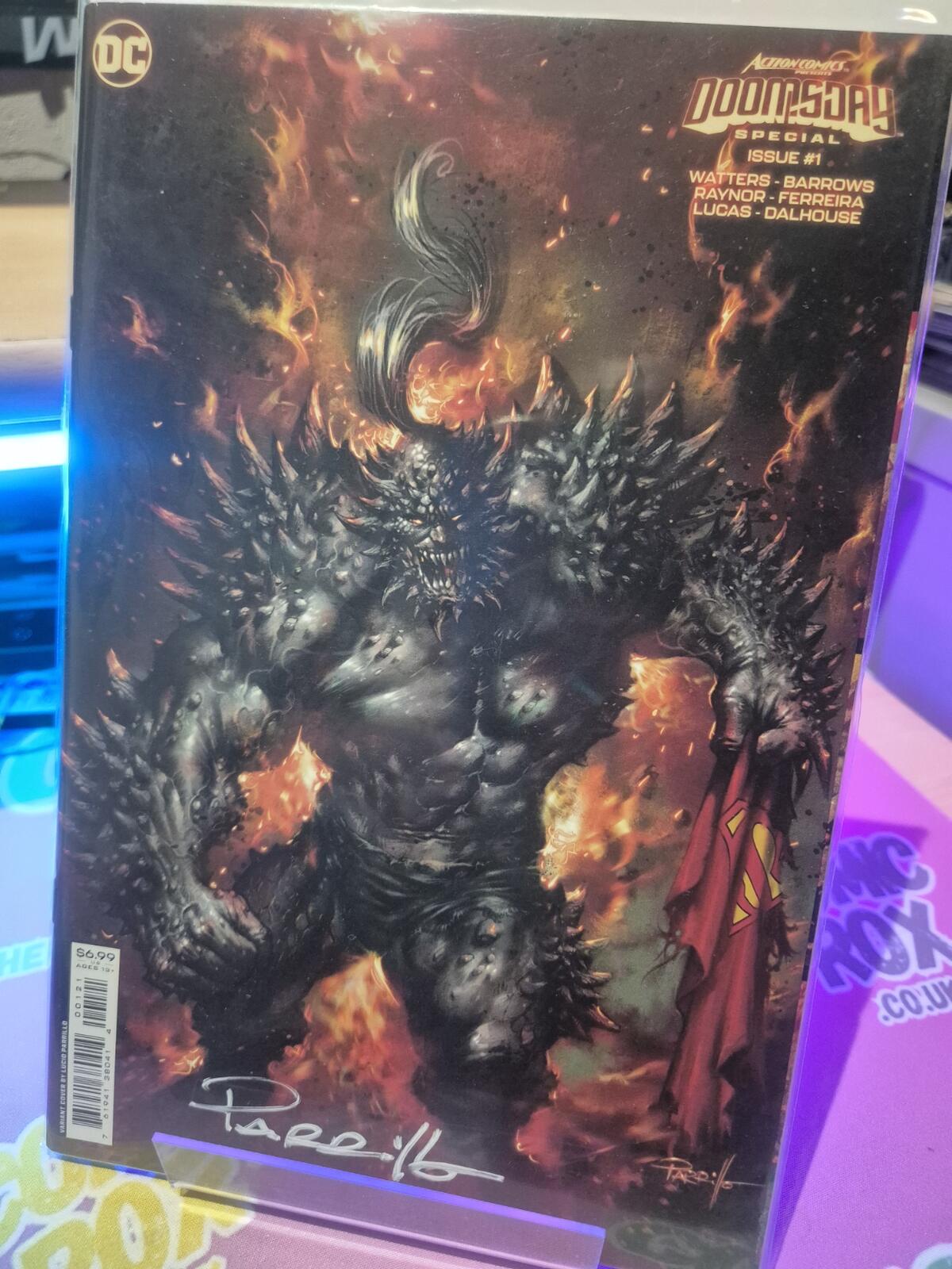 Doomsday Special #1, Action Comics, Signed by Lucio Parrillo, with COA, NM