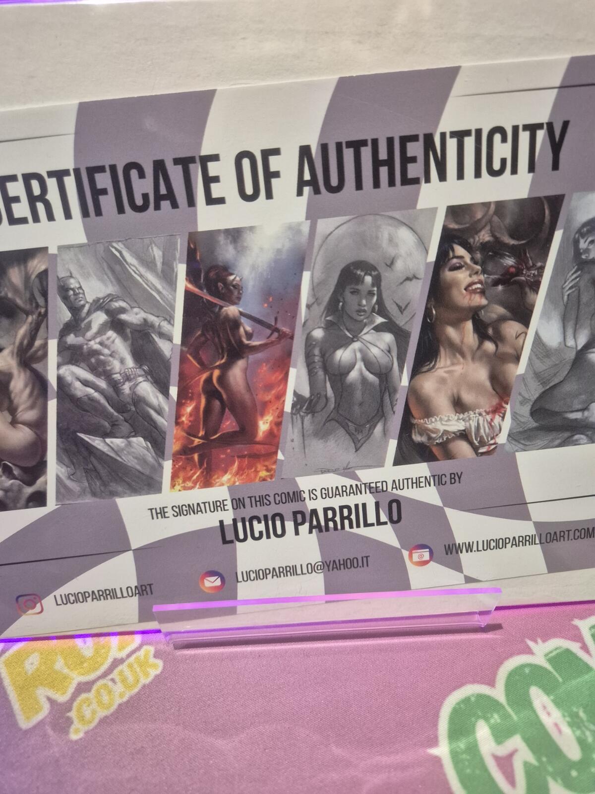 Scarlet Witch #1, Signed by Lucio Parillo, With COA, NM