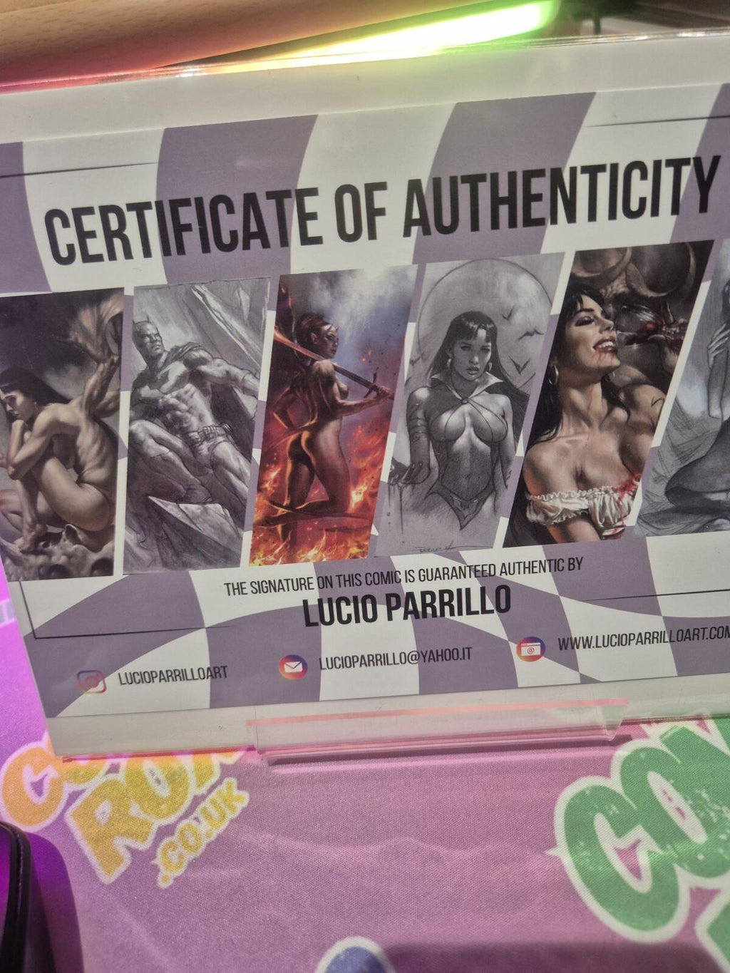 Alien #3, Trade Dress, Signed by Lucio Parrillo, with COA, NM