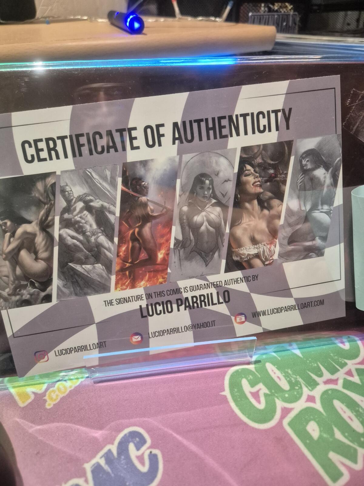 Godzilla In Hell #1, Signed by Lucio Parrillo with COA, Variant Ltd 500, NM