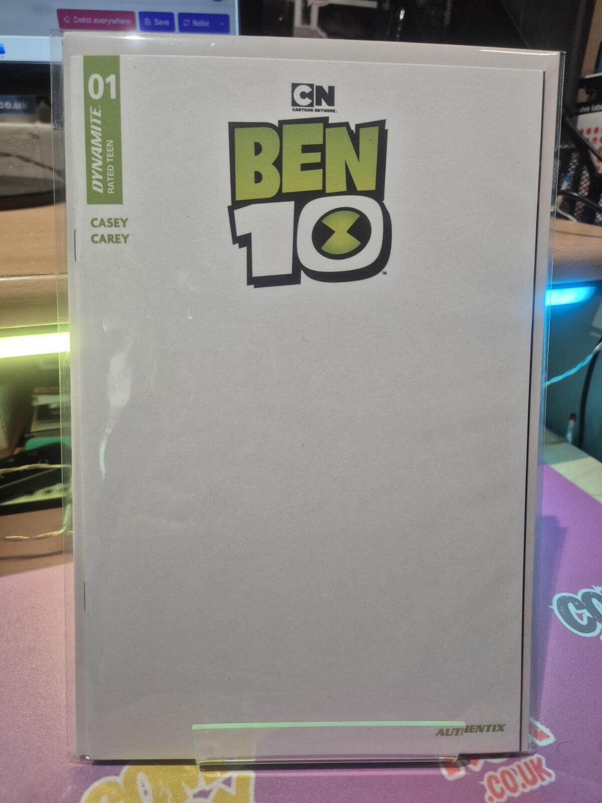 Ben 10 #1, Dynamite, 2nd Printing Blank, NM