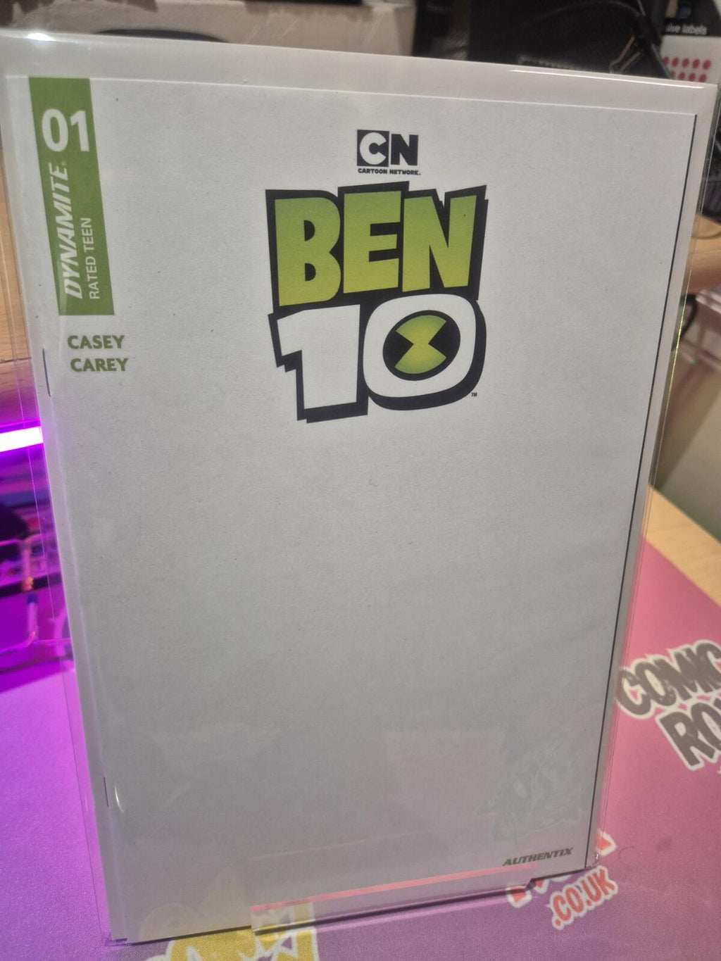 Ben 10 #1, Dynamite, 2nd Printing Blank, NM