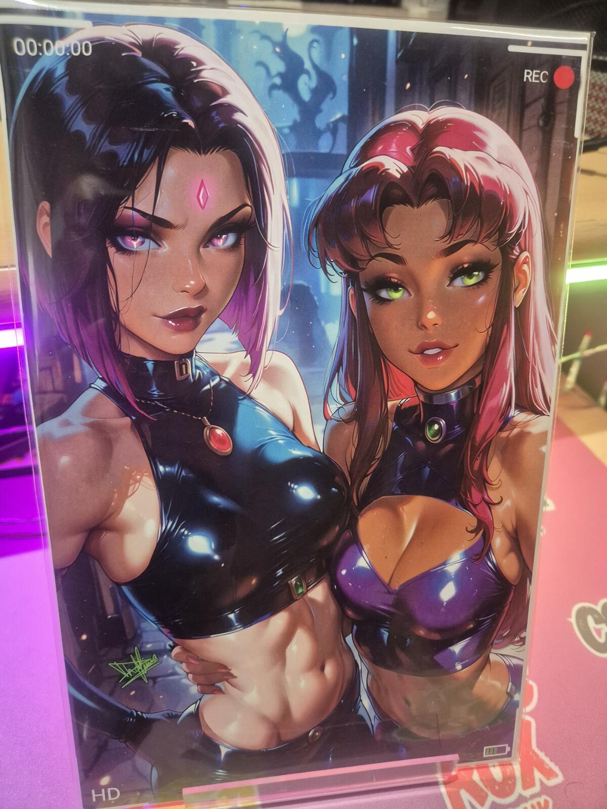 Artist Alley, Raven and Starfire Artbook, Multiverse Saga, Dhaxina, NM