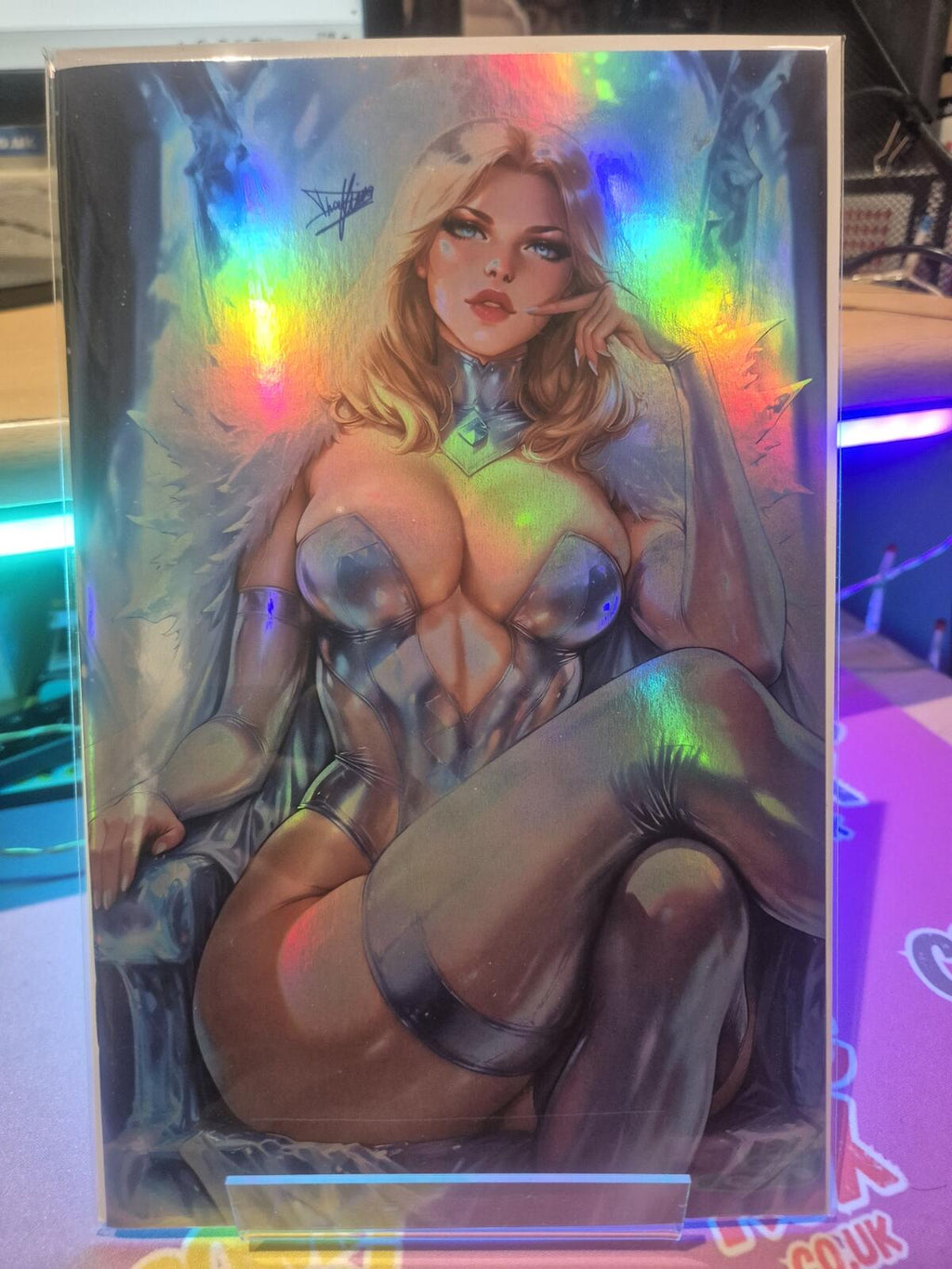 Artist Alley, Foil Emma Frost Cosplay Nice Cover, HoloFoil, NM