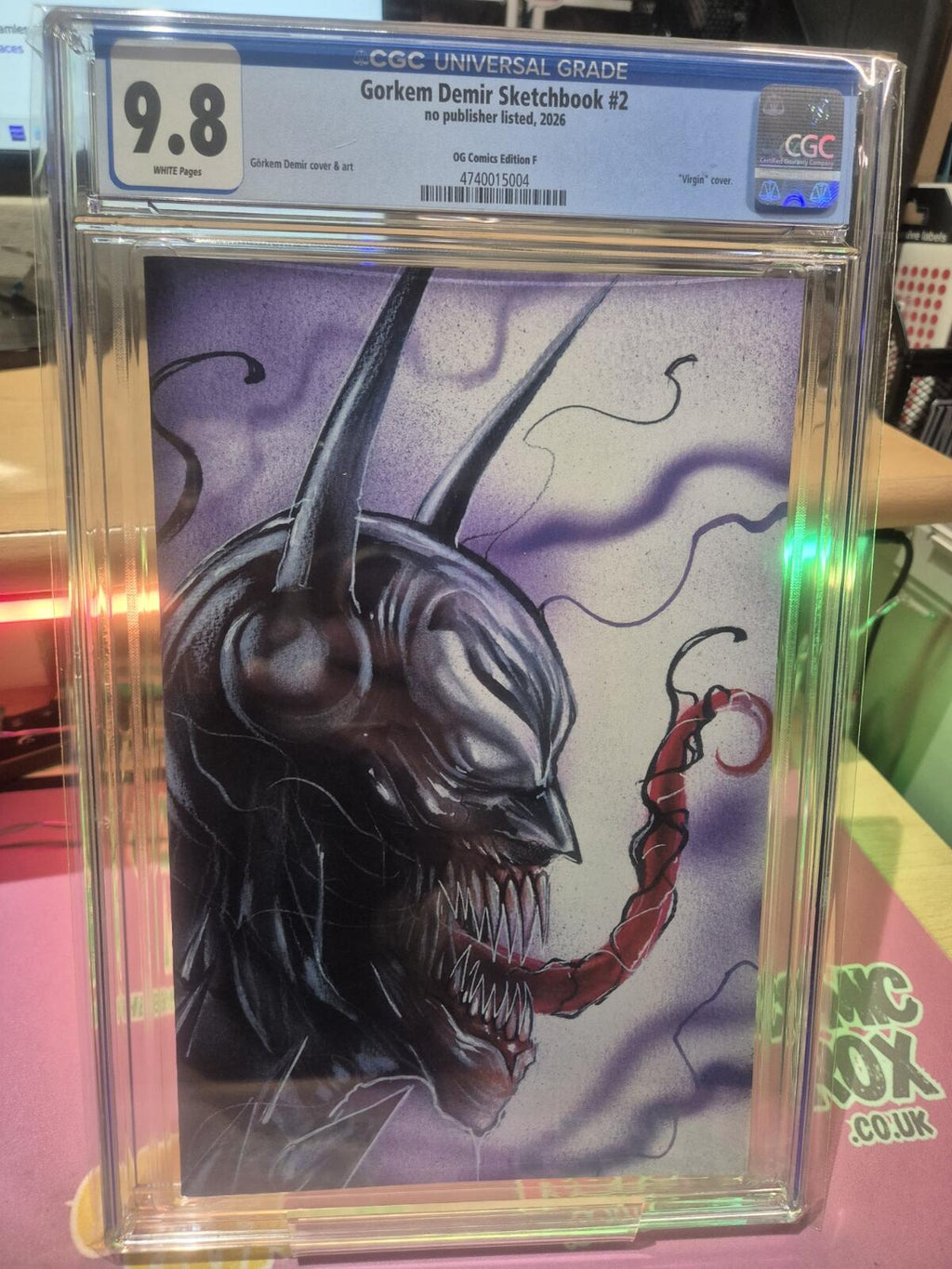 Venomized Absolute Batman, CGC 9.8 Top Pop! Gorkem Demir Sketchbook Ltd 100