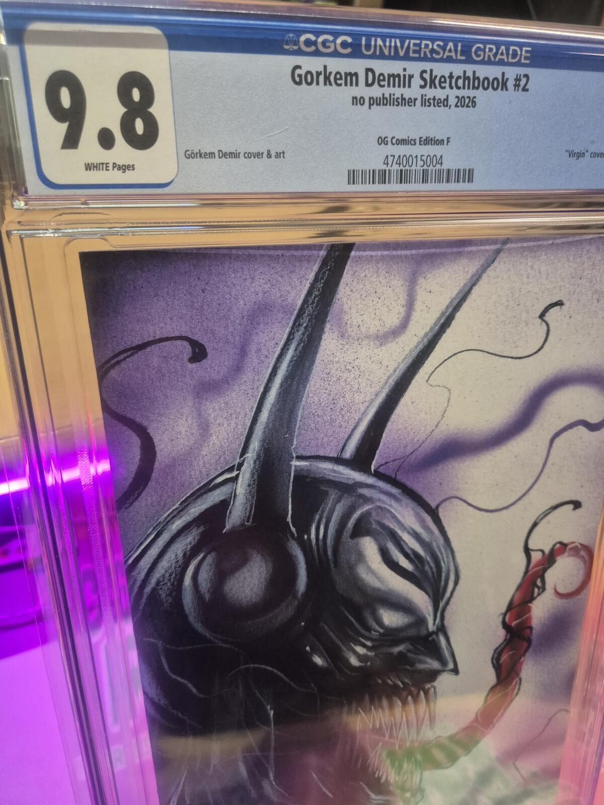 Venomized Absolute Batman, CGC 9.8 Top Pop! Gorkem Demir Sketchbook Ltd 100