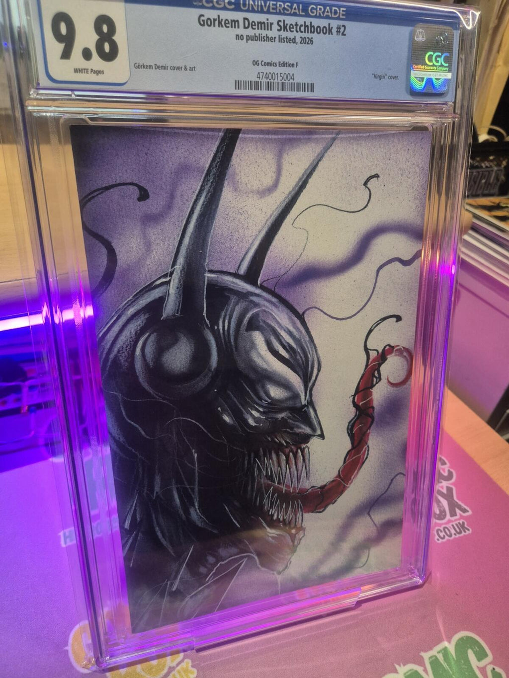 Venomized Absolute Batman, CGC 9.8 Top Pop! Gorkem Demir Sketchbook Ltd 100