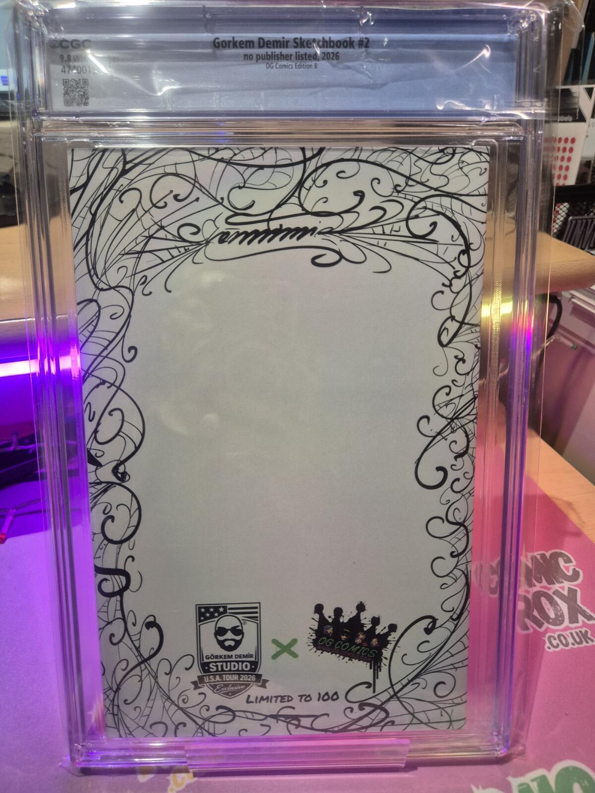 Venomized He-Man CGC 9.8, Gorkem Demir Sketchbook #2, Ltd 100