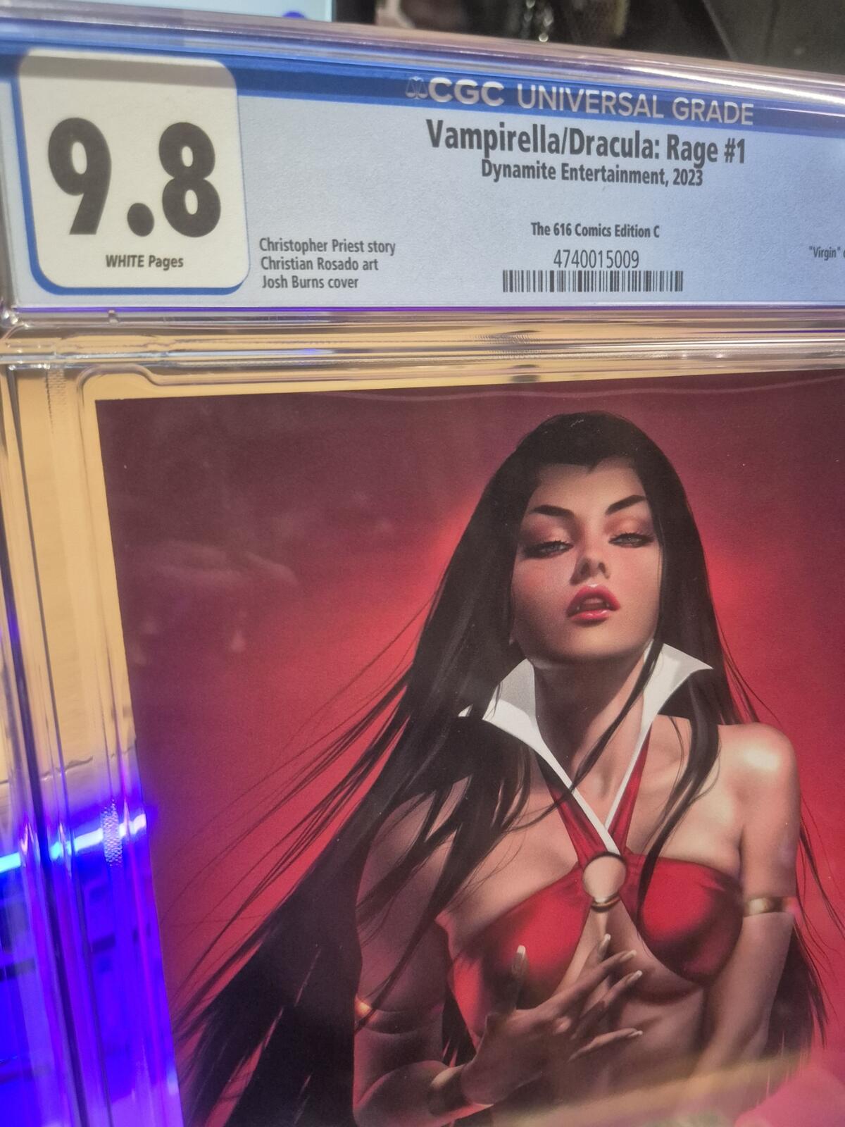 Vampirella / Dracula: Rage #1 CGC 9.8, Top Pop! Highest Graded