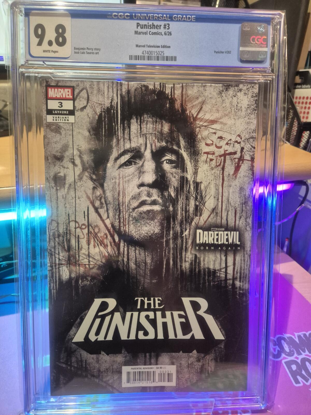 Punisher #3, CGC 9.8 Top Pop! Marvel Television Variant