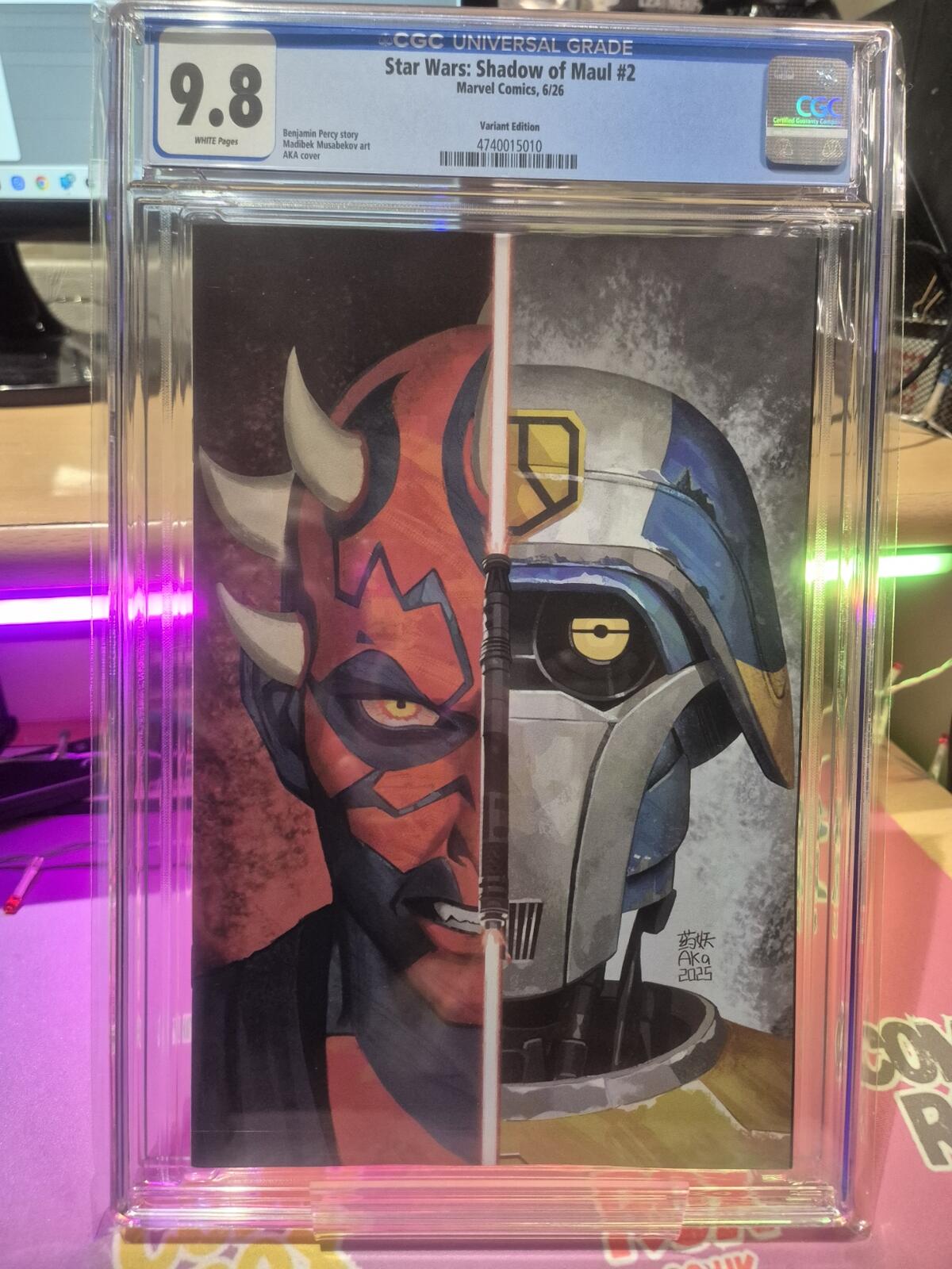 Star Wars: Shadow of Maul #2 CGC 9.8 Top Pop! AKA Variant Cover