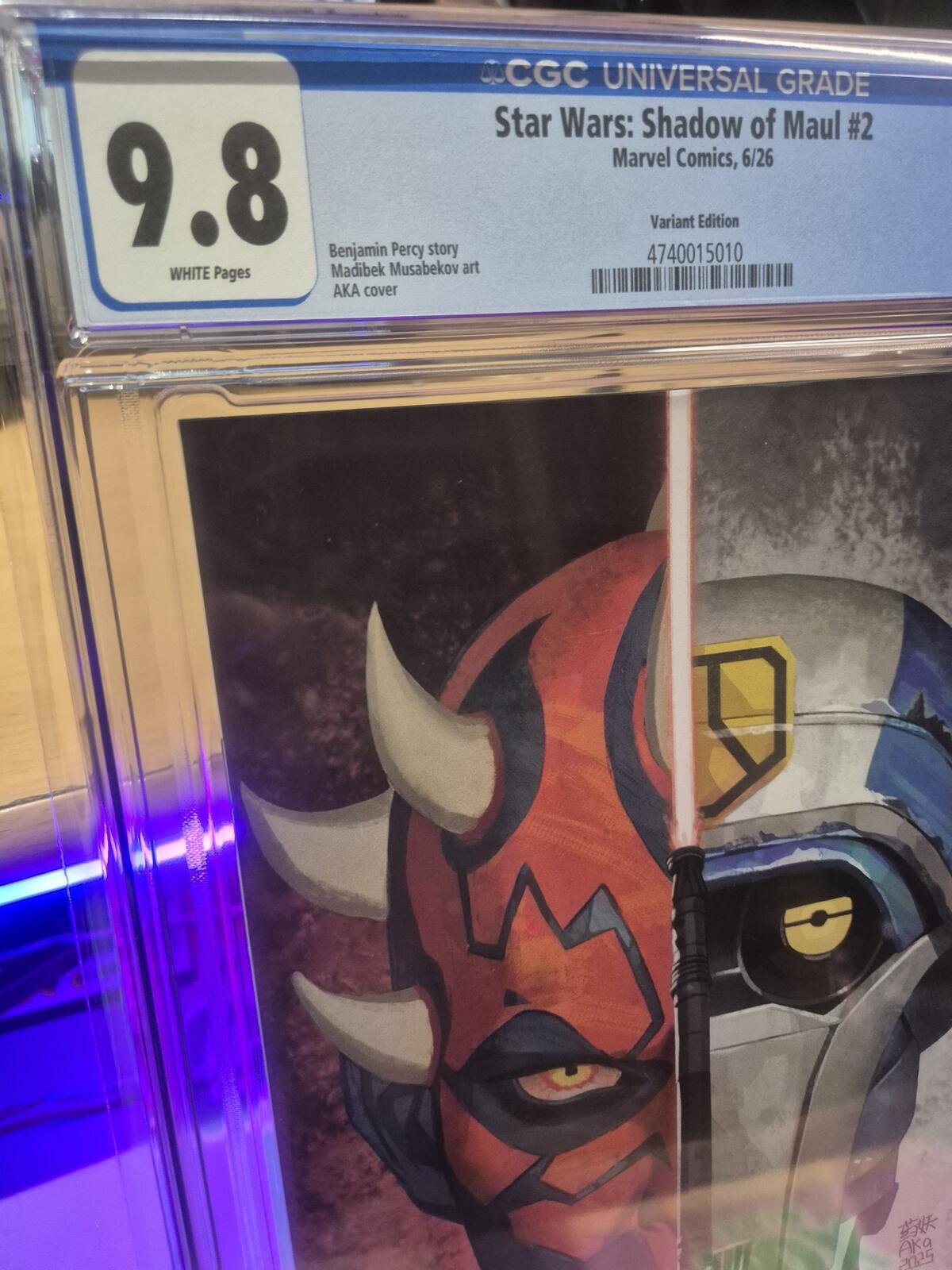 Star Wars: Shadow of Maul #2 CGC 9.8 Top Pop! AKA Variant Cover