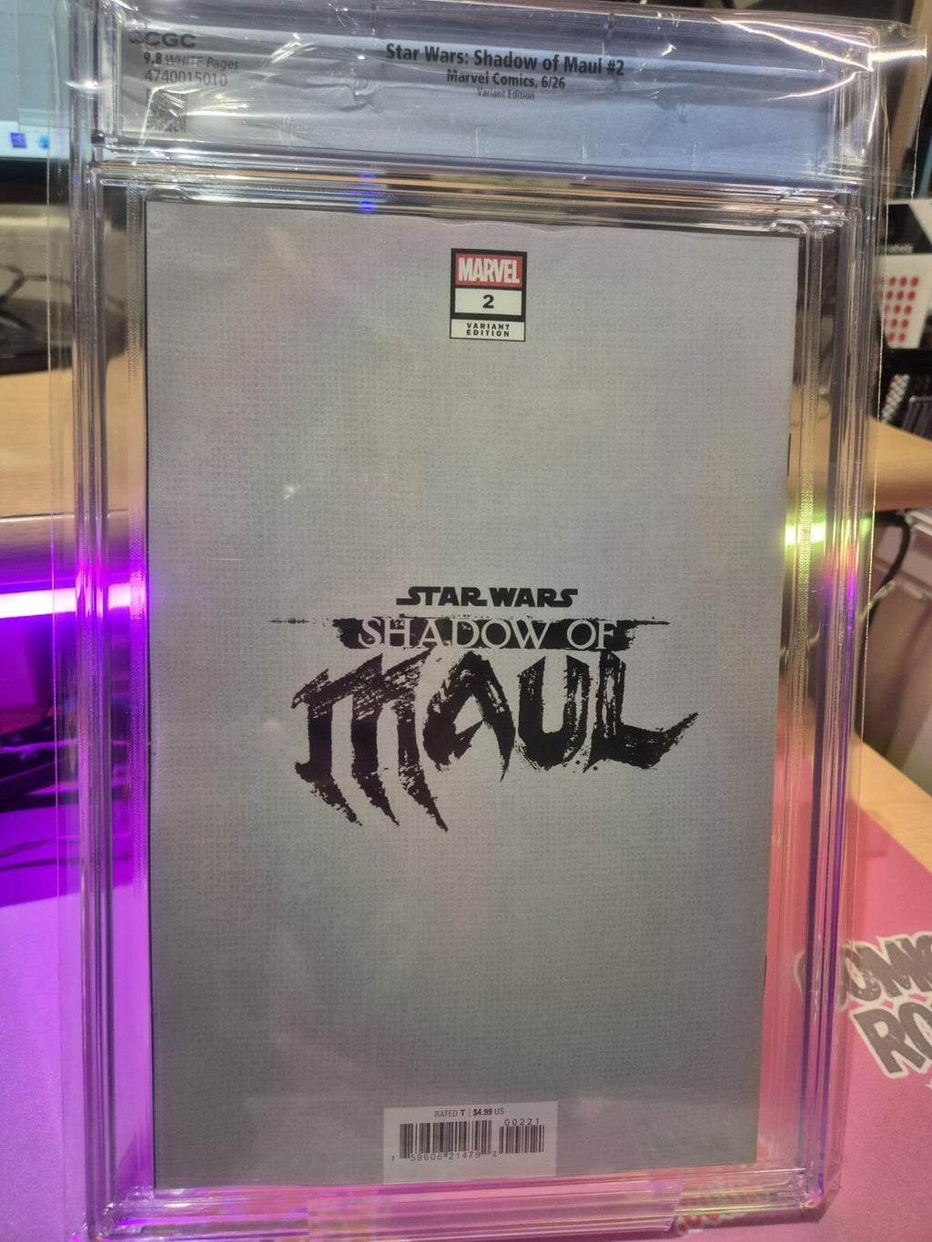 Star Wars: Shadow of Maul #2 CGC 9.8 Top Pop! AKA Variant Cover