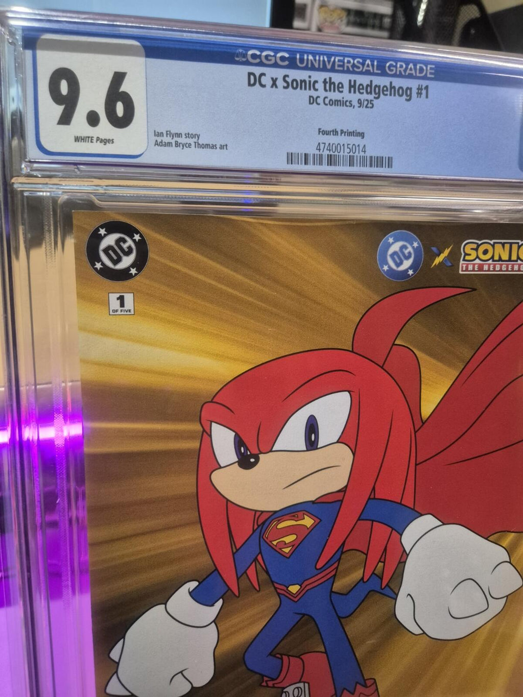 DC x Sonic the Hedgehog #1 CGC 9.6, Superman Variant, 2025