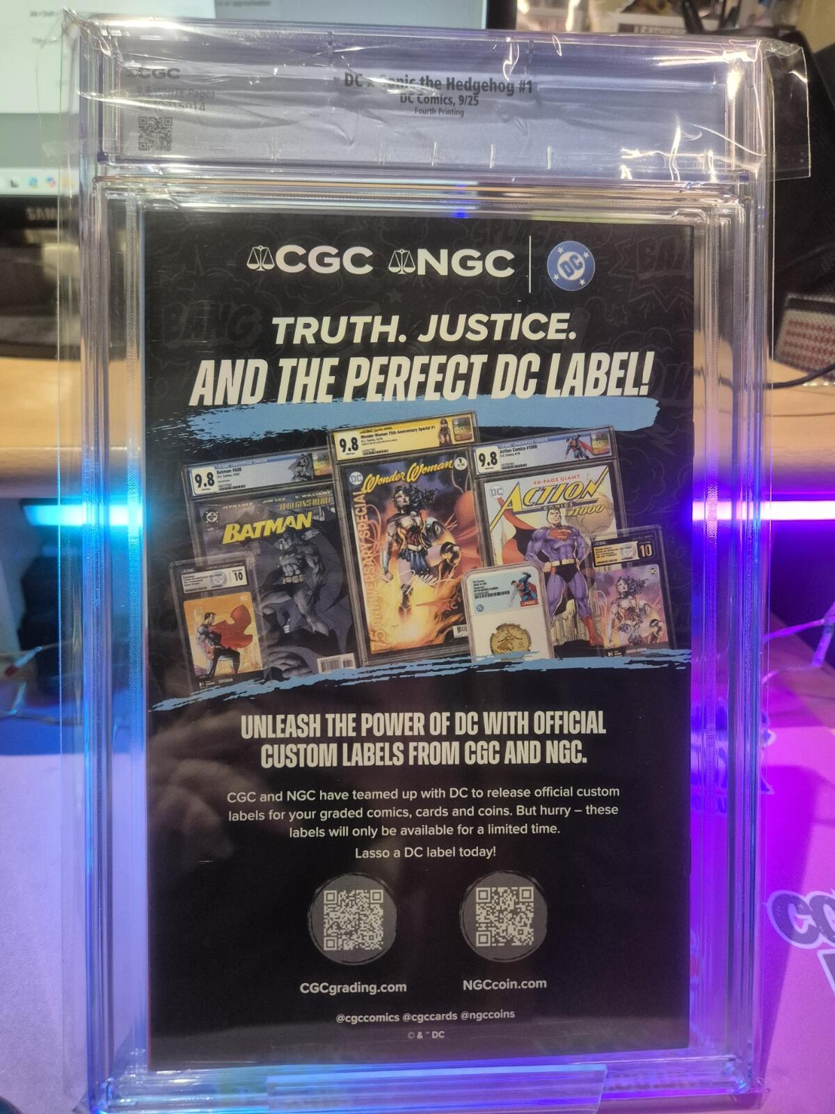 DC x Sonic the Hedgehog #1 CGC 9.6, Superman Variant, 2025