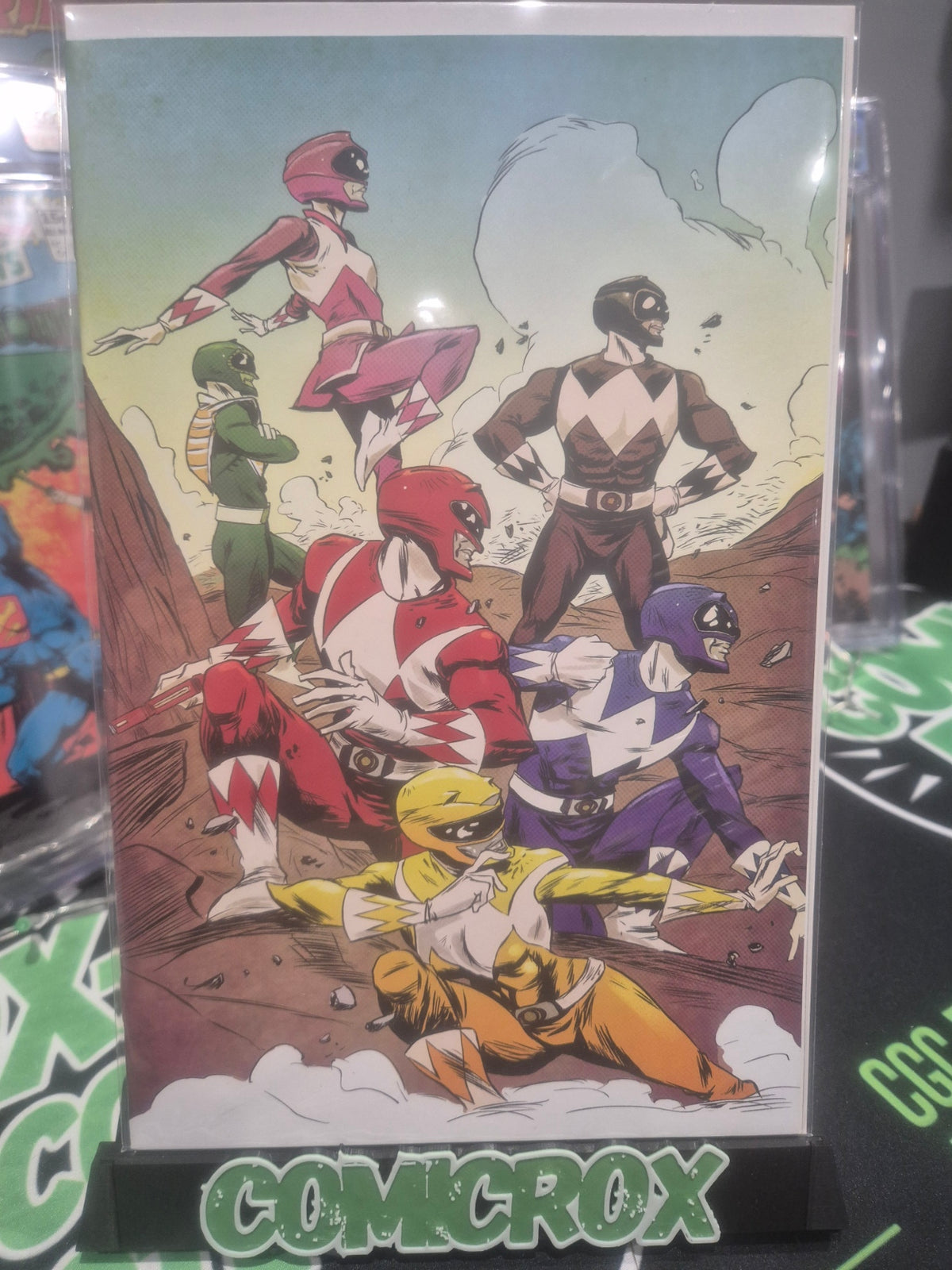 Mighty Morphin Power Rangers #3 RARE 1:50 Incentive Cover, Sanford Greene - NM+
