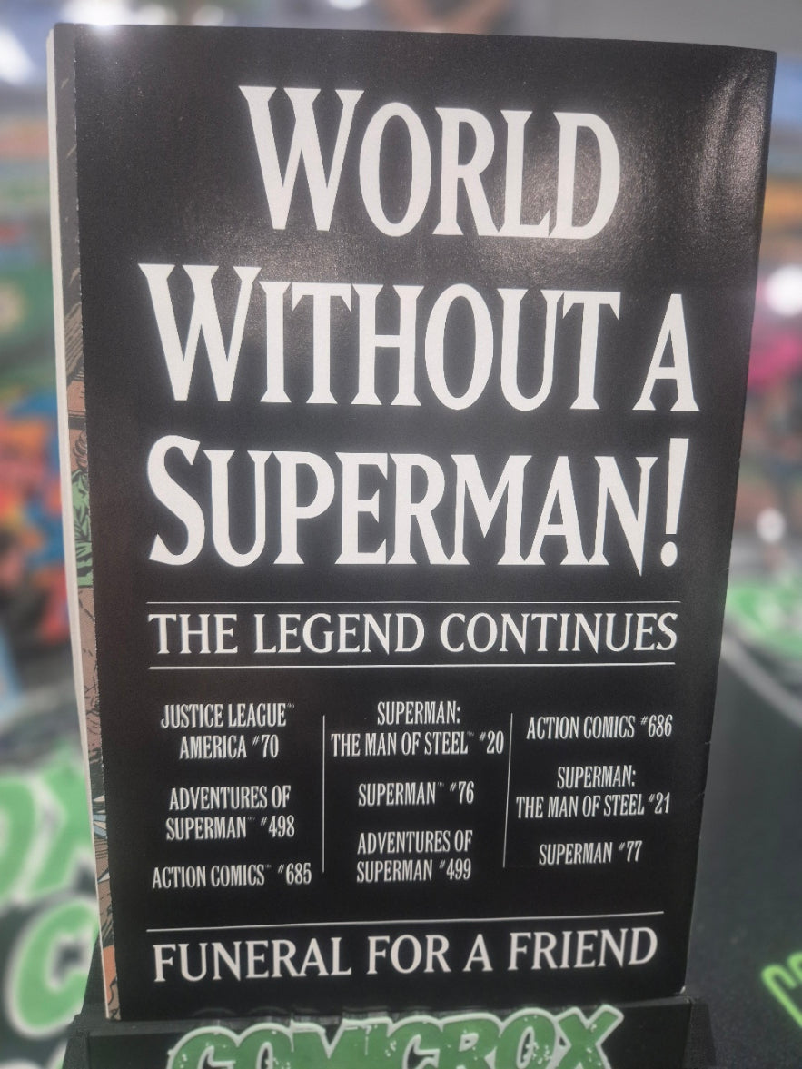 Superman #75 1993 Memorial Set, Trading Card, Sash, Stamps, Poster - NM
