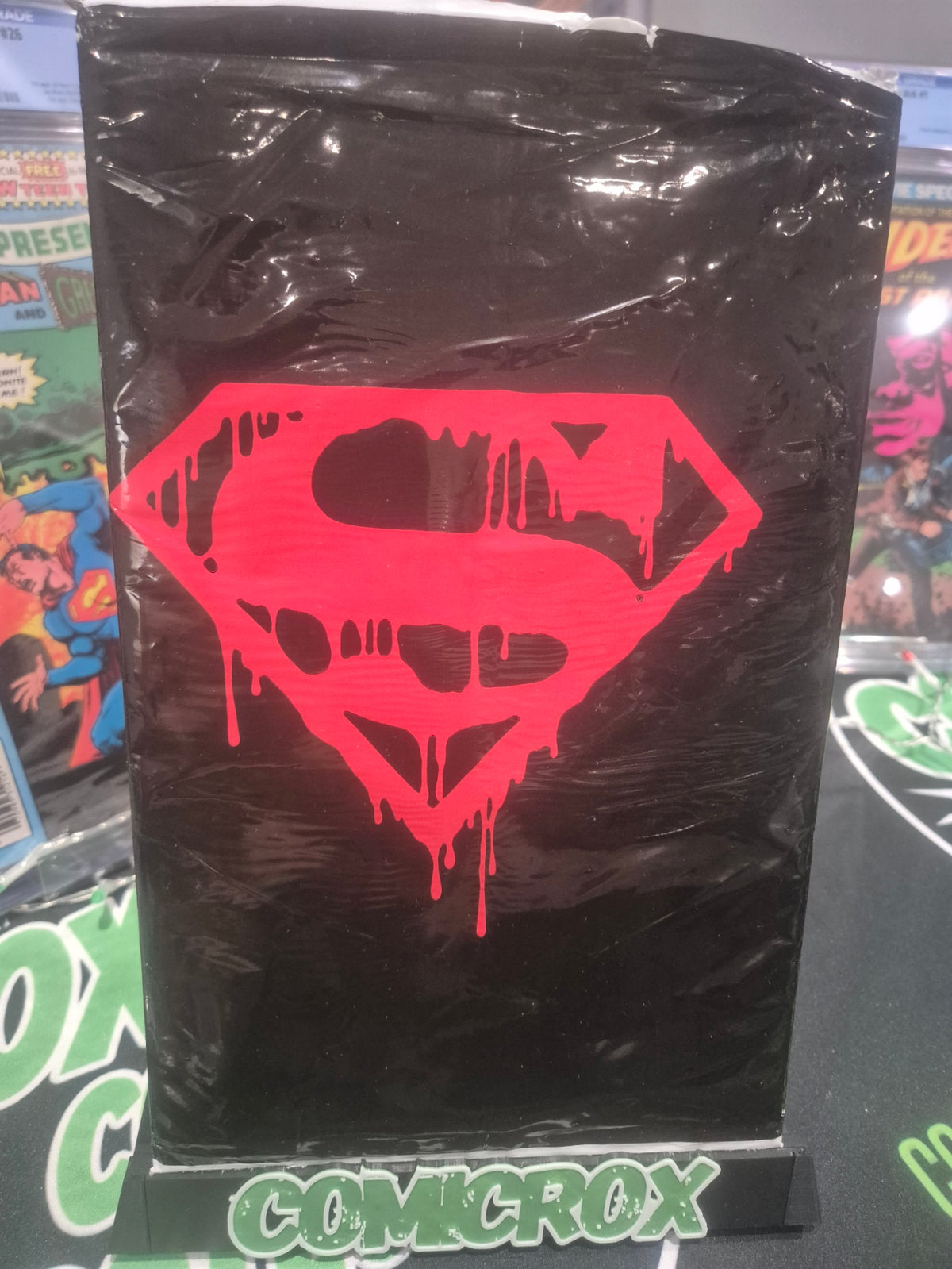 Superman #75 1993 Memorial Set, Trading Card, Sash, Stamps, Poster - NM