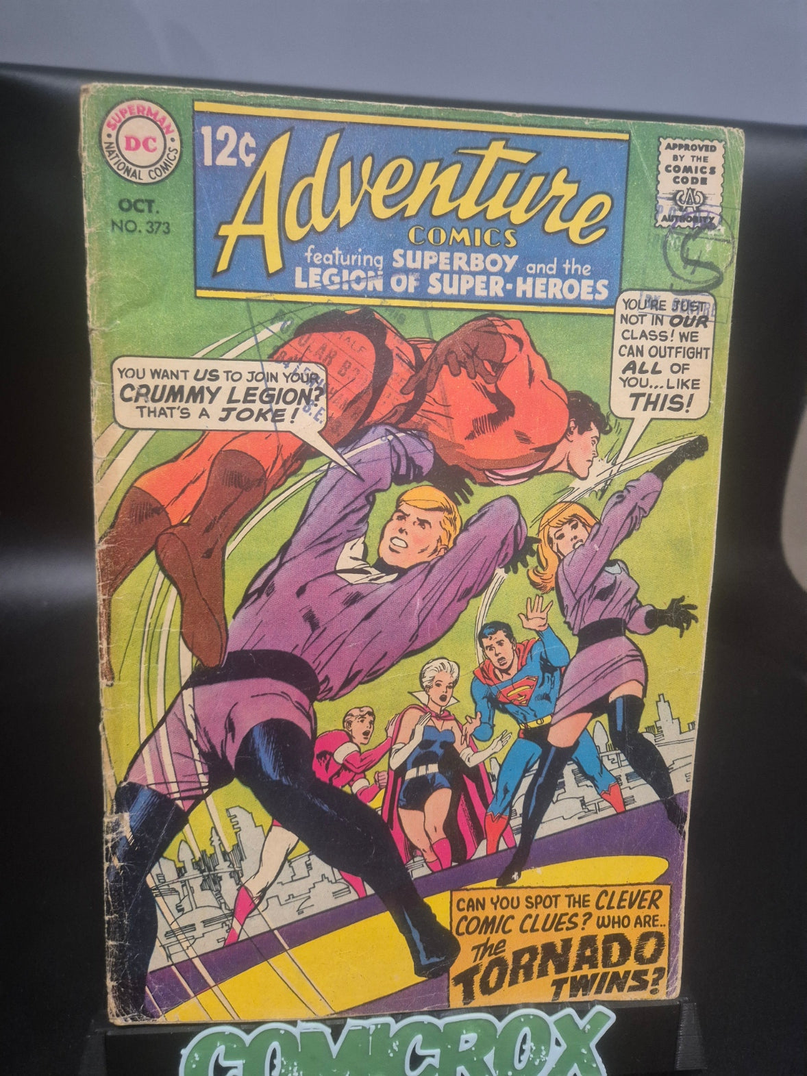Adventure Comics #373 1968 DC Comics - 1st Tornado Twins 1968 - G/VG