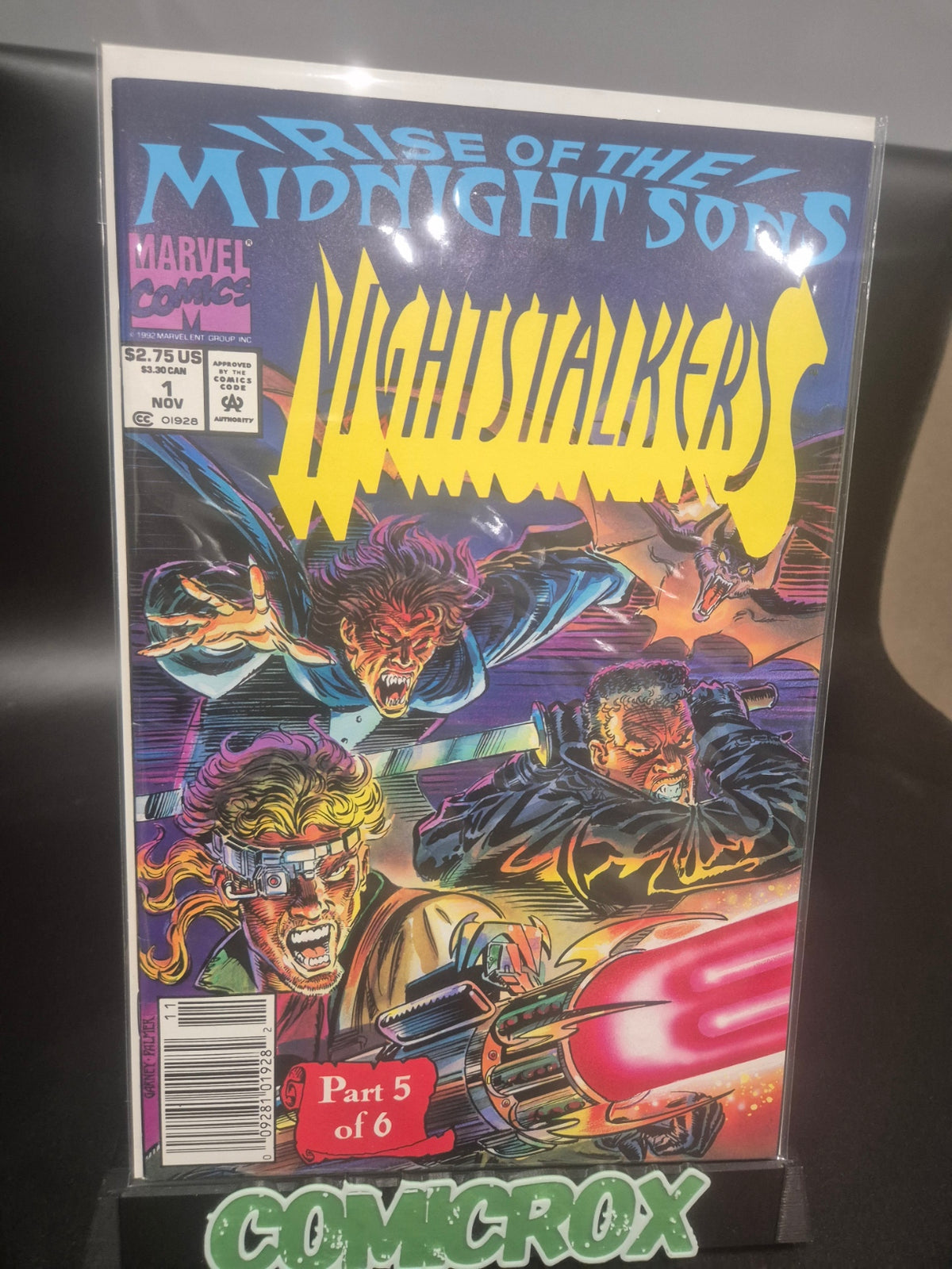 Nightstalkers #1 1992 Marvel Comics - NEWSSTAND, Poster Inside - VF/NM