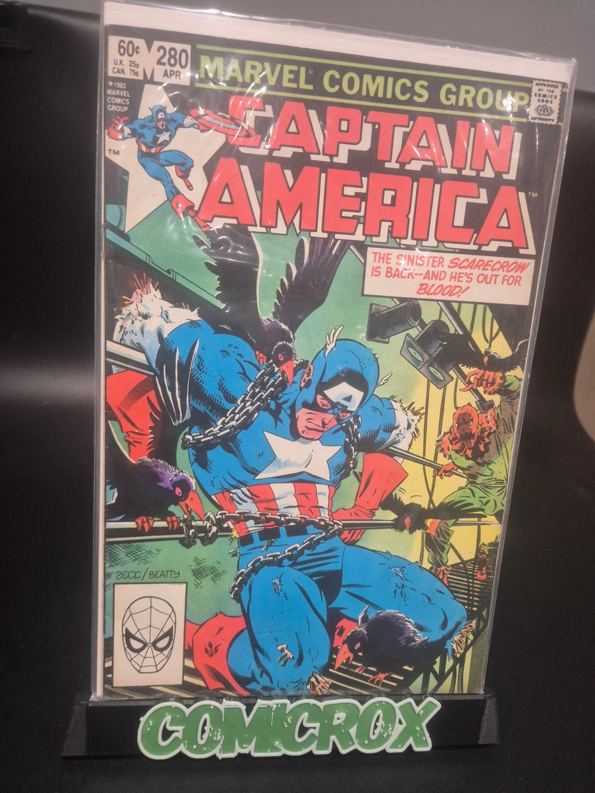 Captain America #280 1983 Marvel - 1980 Scarecrow App - VF/NM