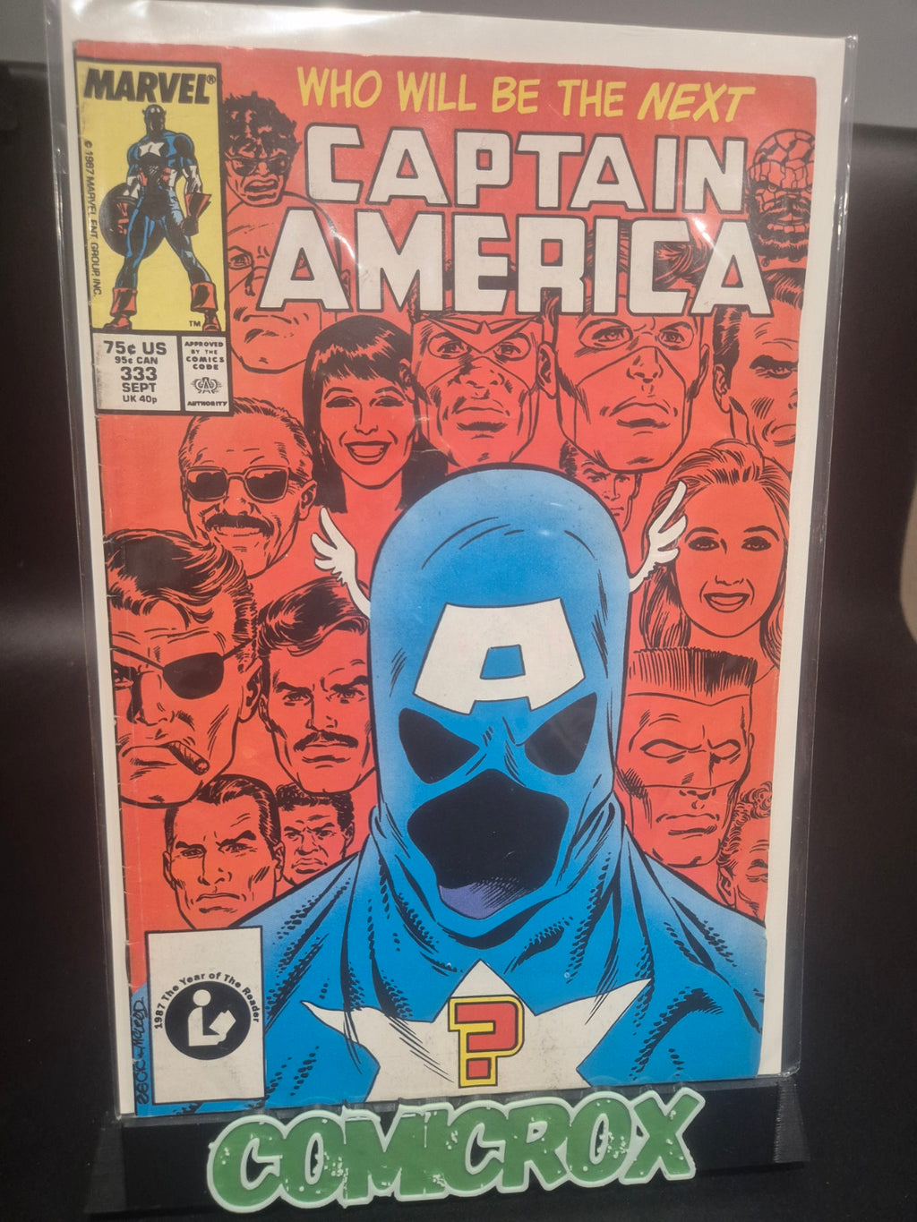 Captain America #333 1987 Marvel - 1st John Walker as Cap America - FN+