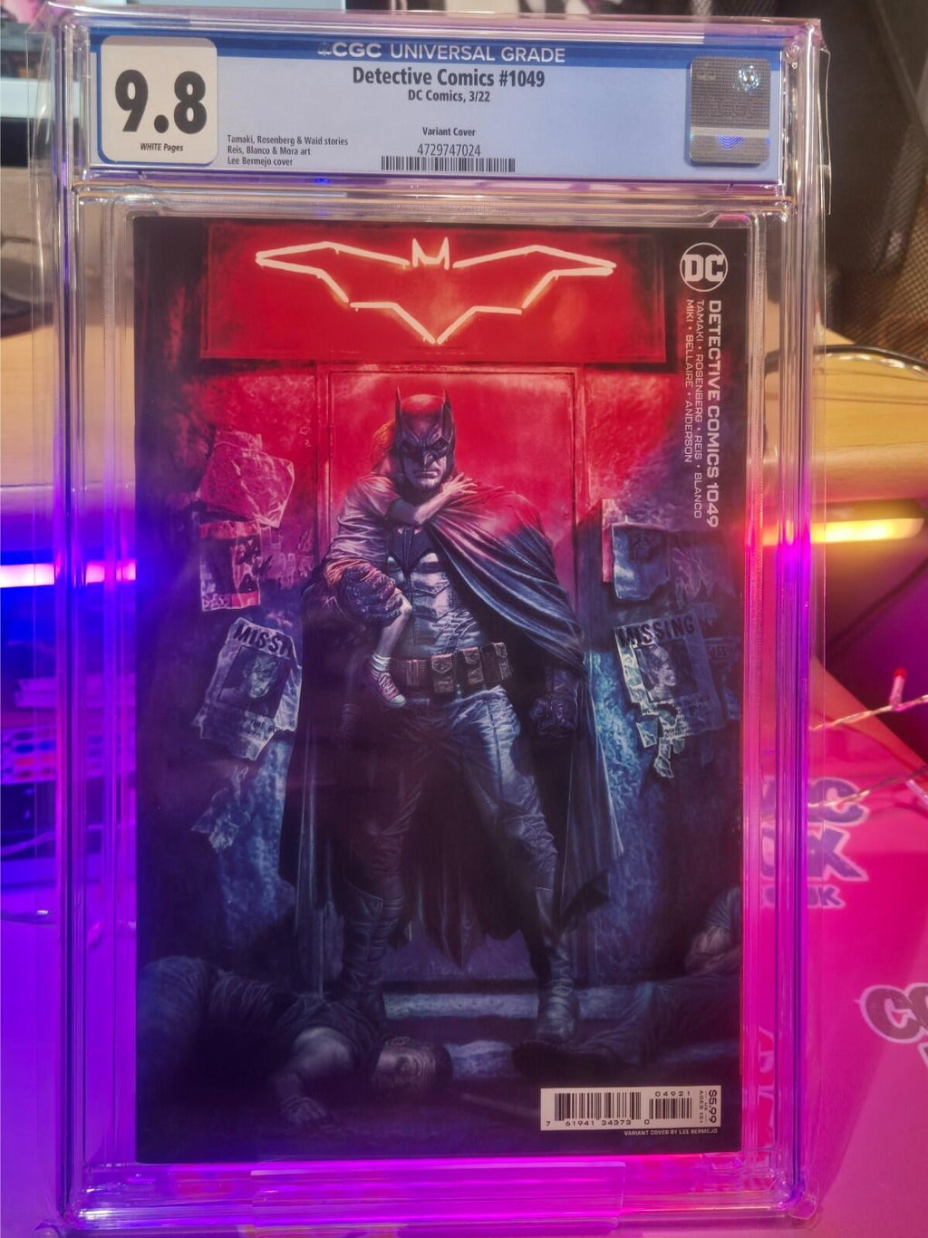 Detective Comics #1049, CGC 9.8 TOP POP! Highest Graded, Lee Bermejo Variant