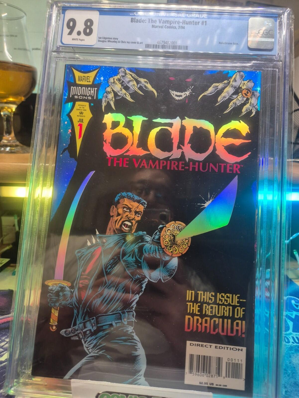 BLADE : THE VAMPIRE HUNTER #1 - CGC 9.8 (1994 ; White Pages)